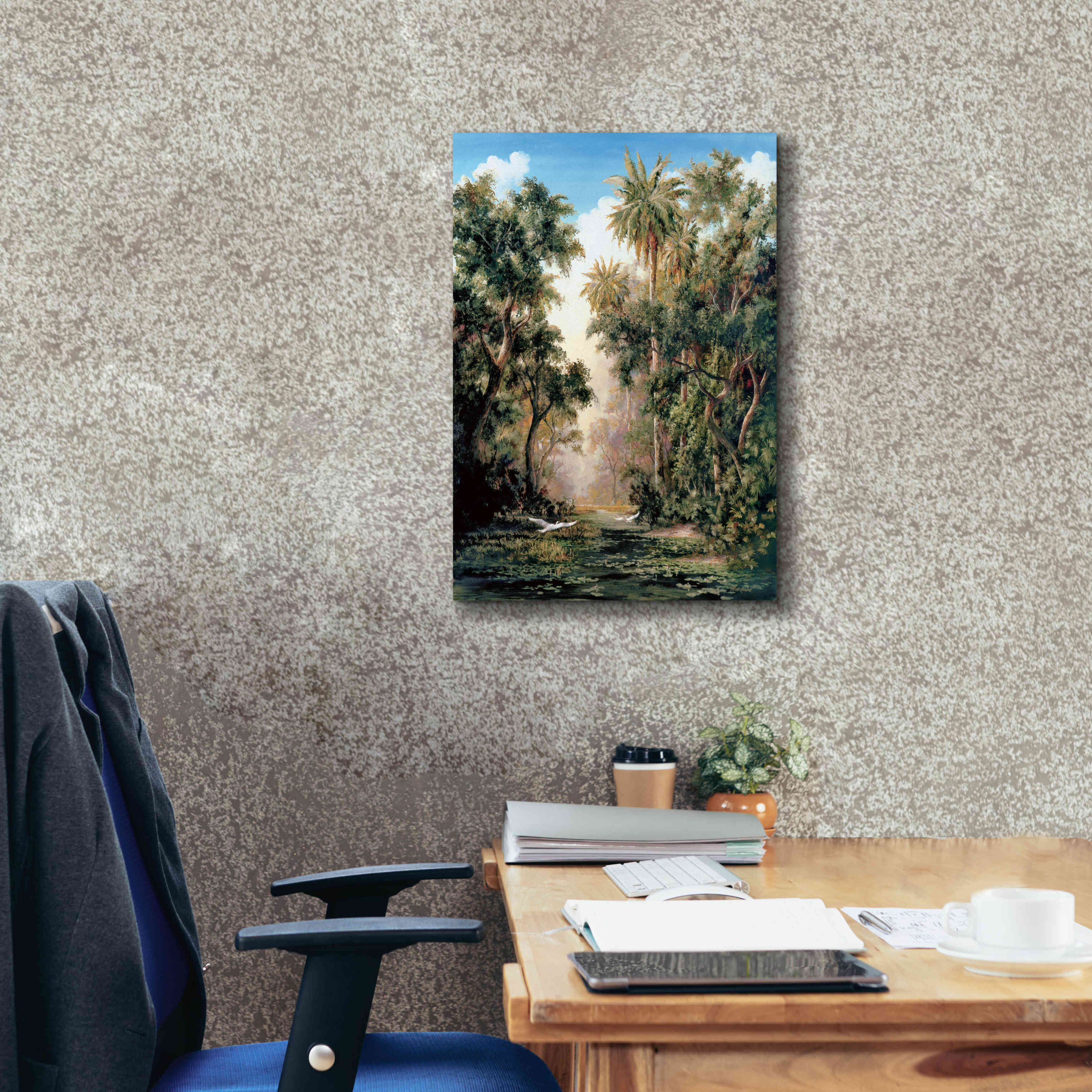 'Birds on Lost River' by Art Fronckowiak, Giclee Canvas Wall Art,18x26