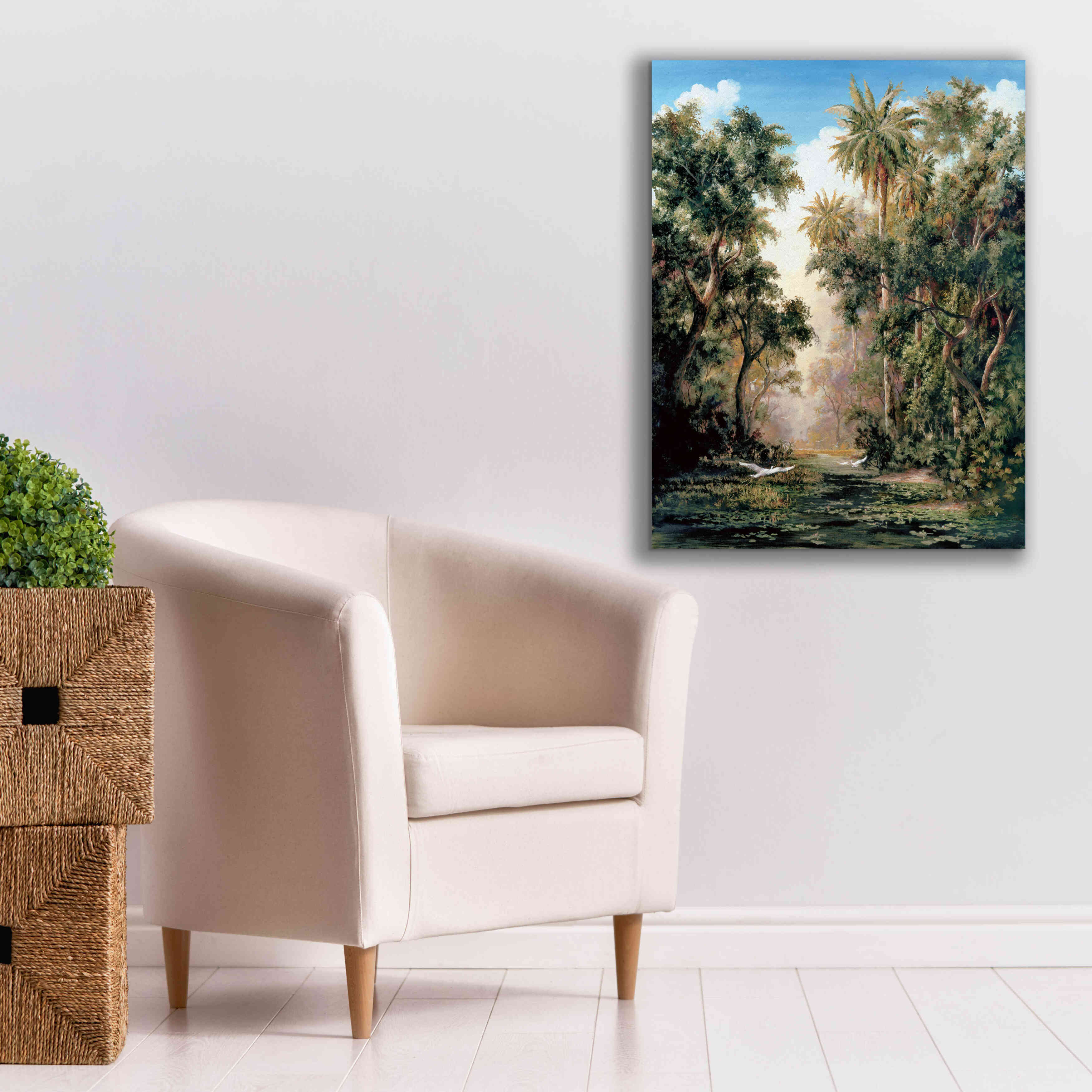 'Birds on Lost River' by Art Fronckowiak, Giclee Canvas Wall Art,26x34