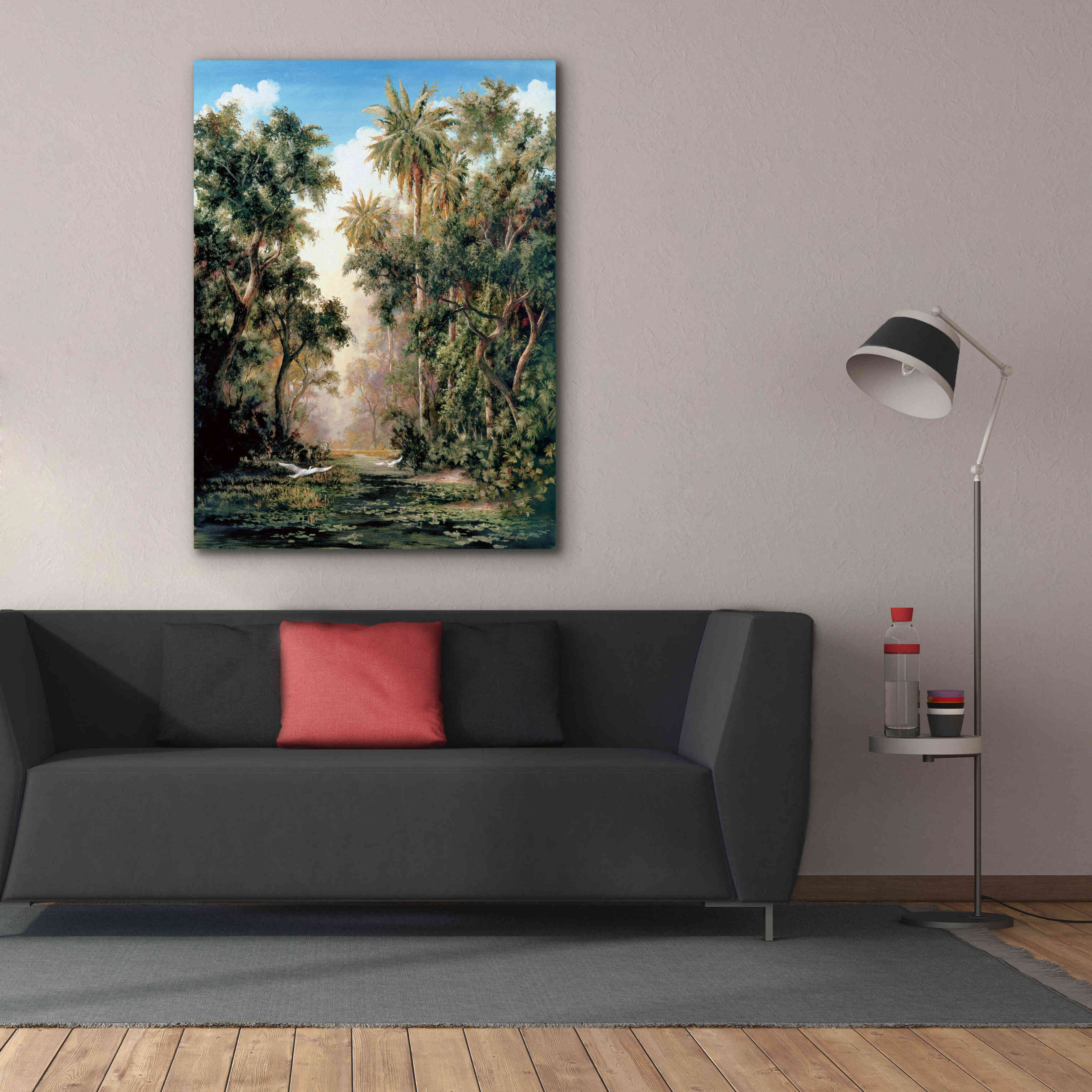 'Birds on Lost River' by Art Fronckowiak, Giclee Canvas Wall Art,40x54