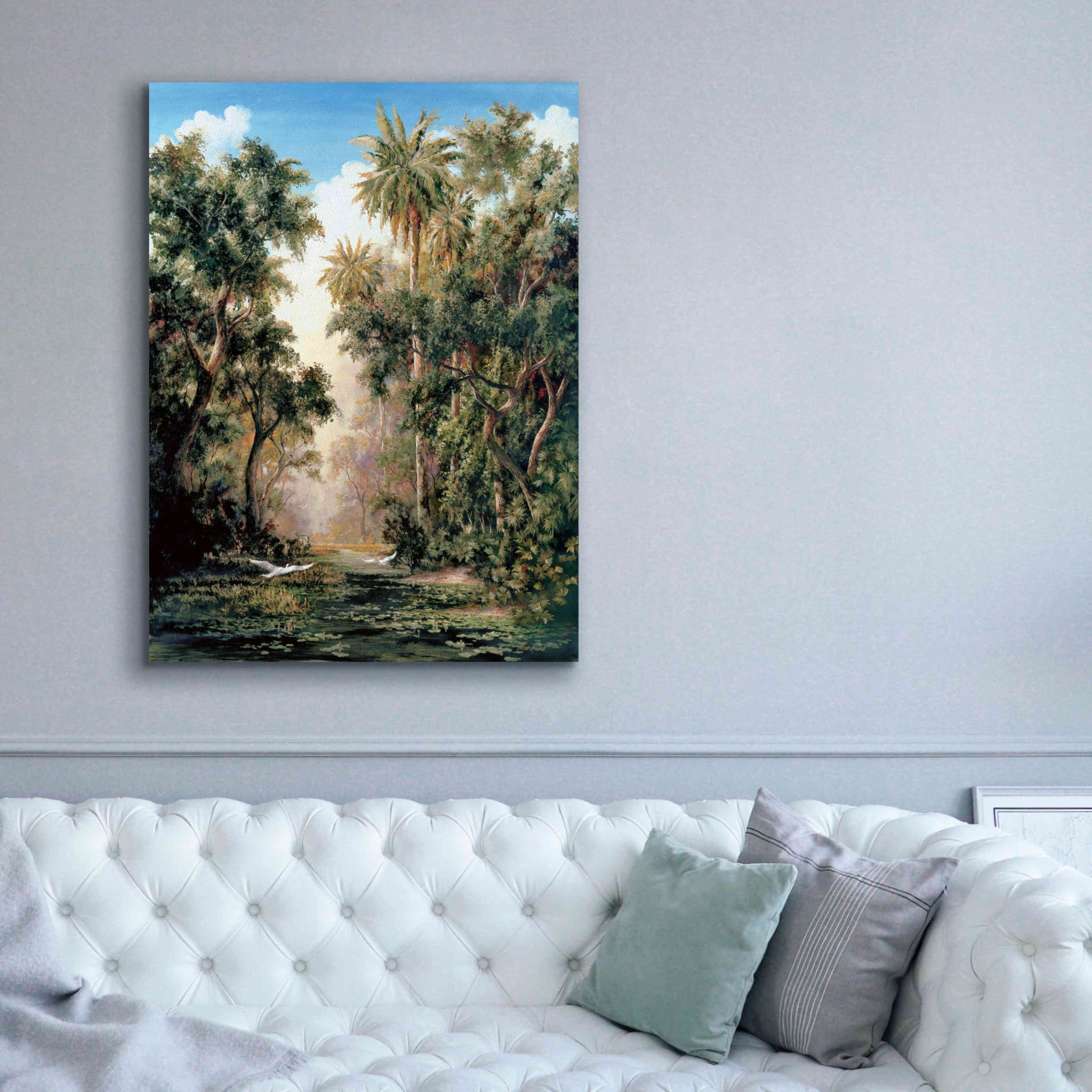 'Birds on Lost River' by Art Fronckowiak, Giclee Canvas Wall Art,40x54