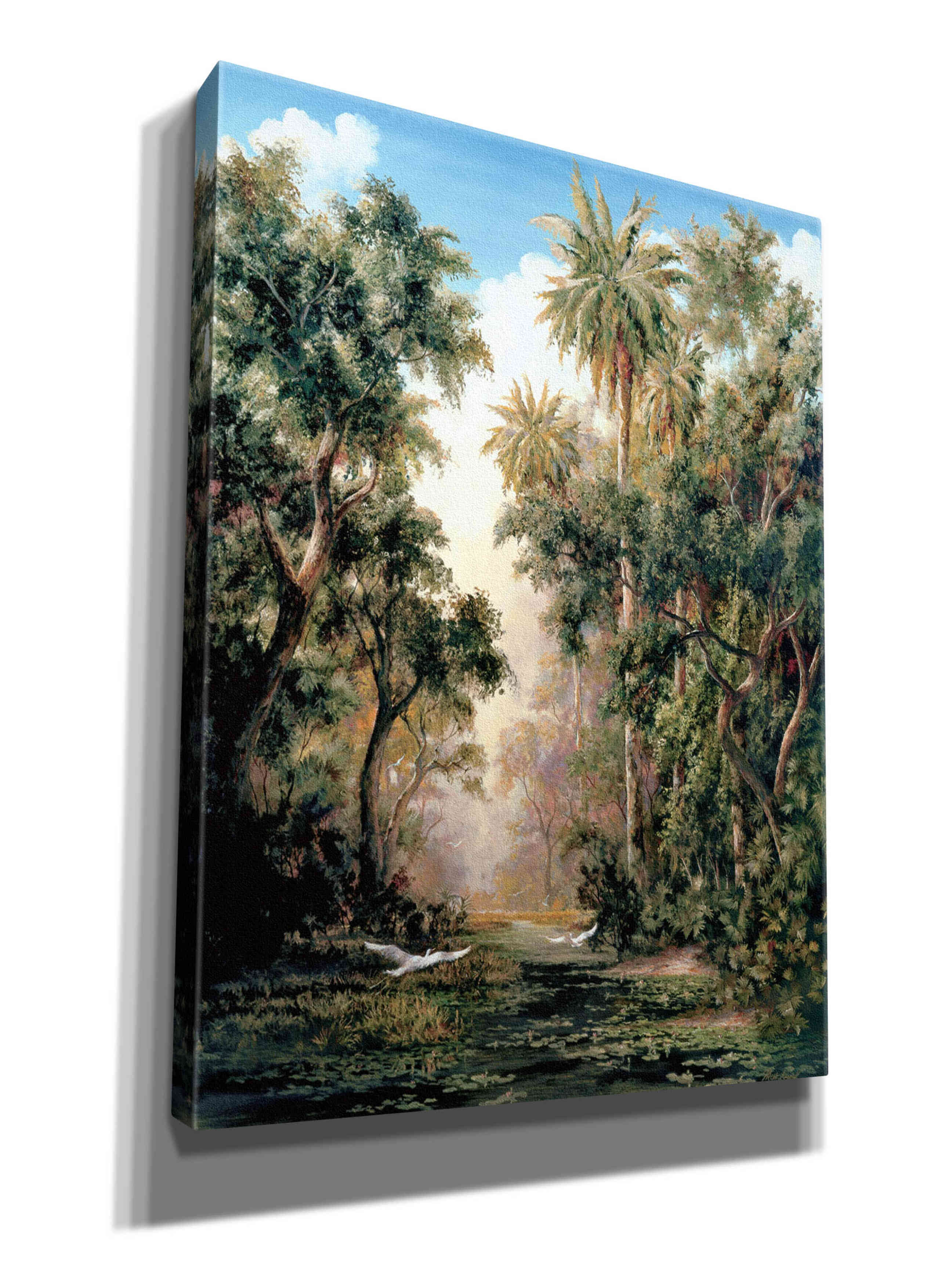 'Birds on Lost River' by Art Fronckowiak, Giclee Canvas Wall Art