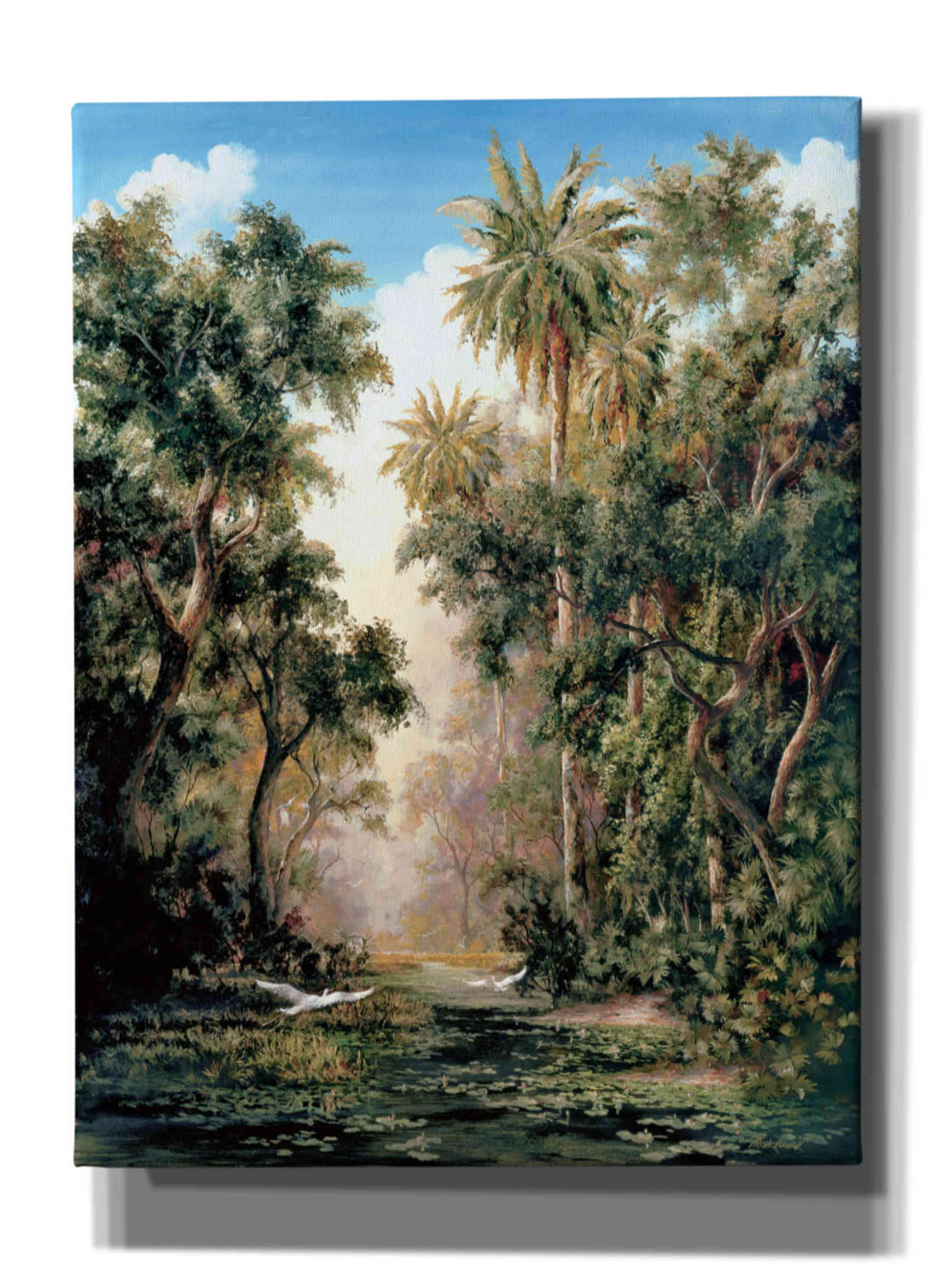 'Birds on Lost River' by Art Fronckowiak, Giclee Canvas Wall Art