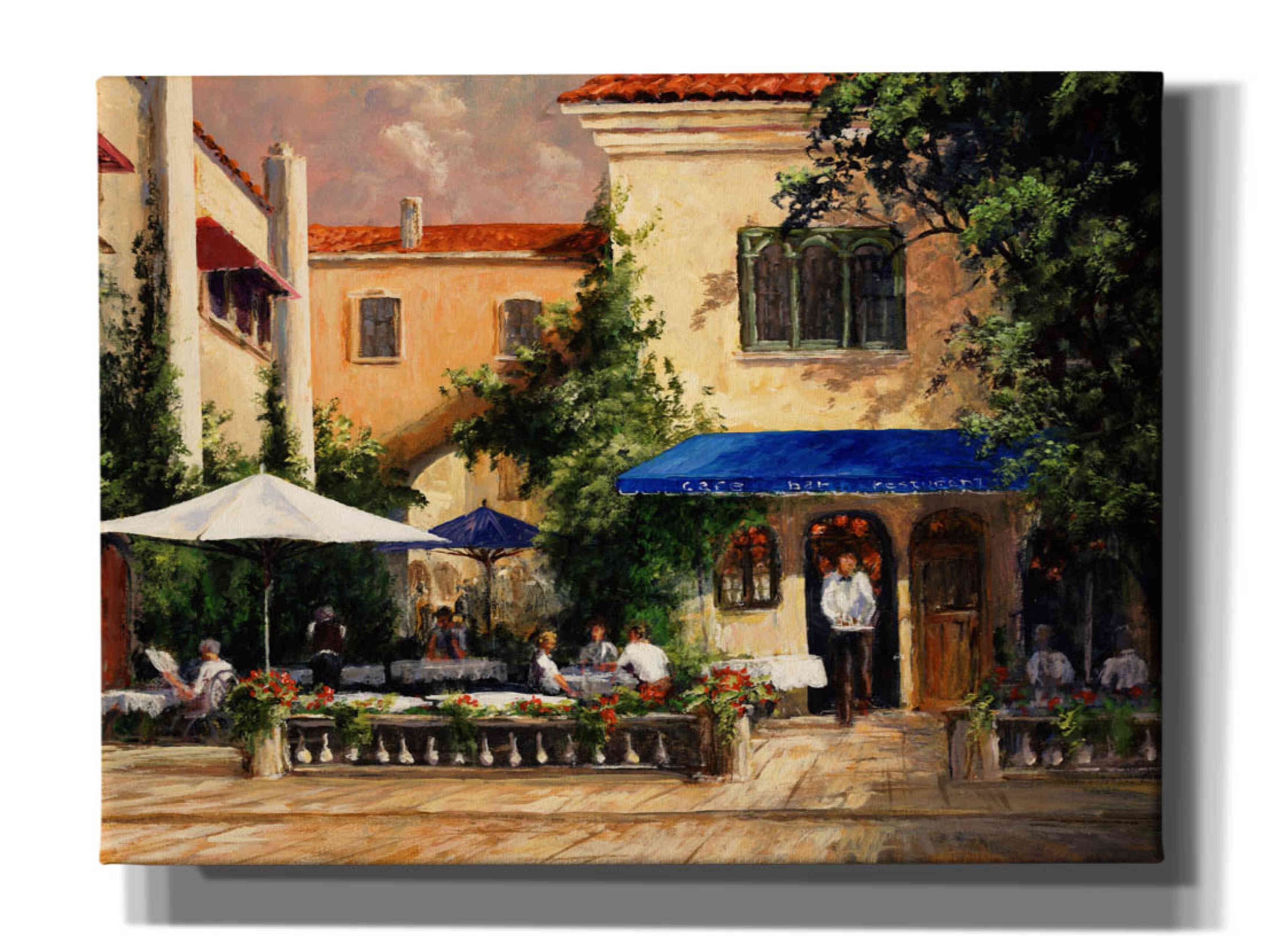 'Café Bar' by Art Fronckowiak, Giclee Canvas Wall Art