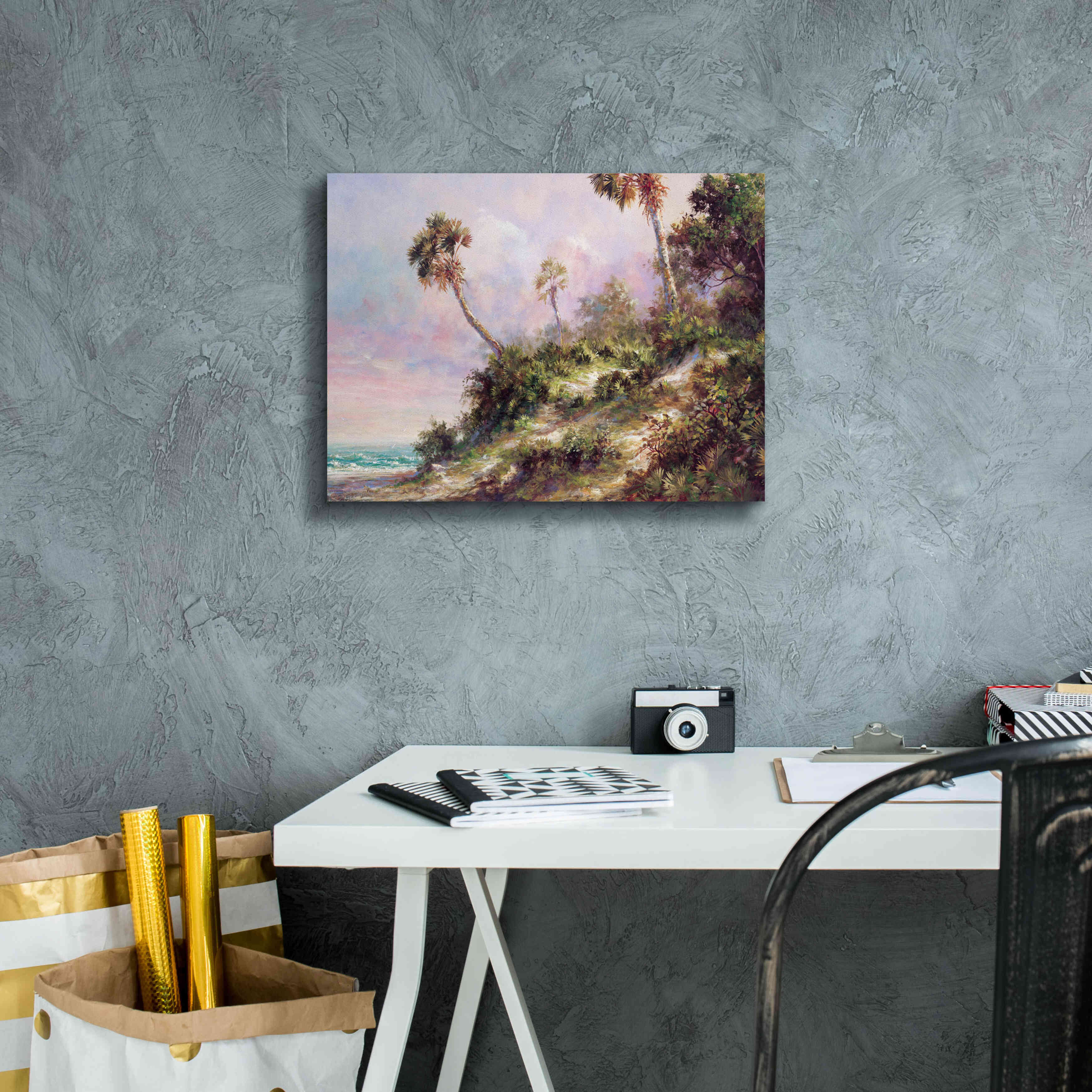 'Casperson Shore' by Art Fronckowiak, Giclee Canvas Wall Art,16x12