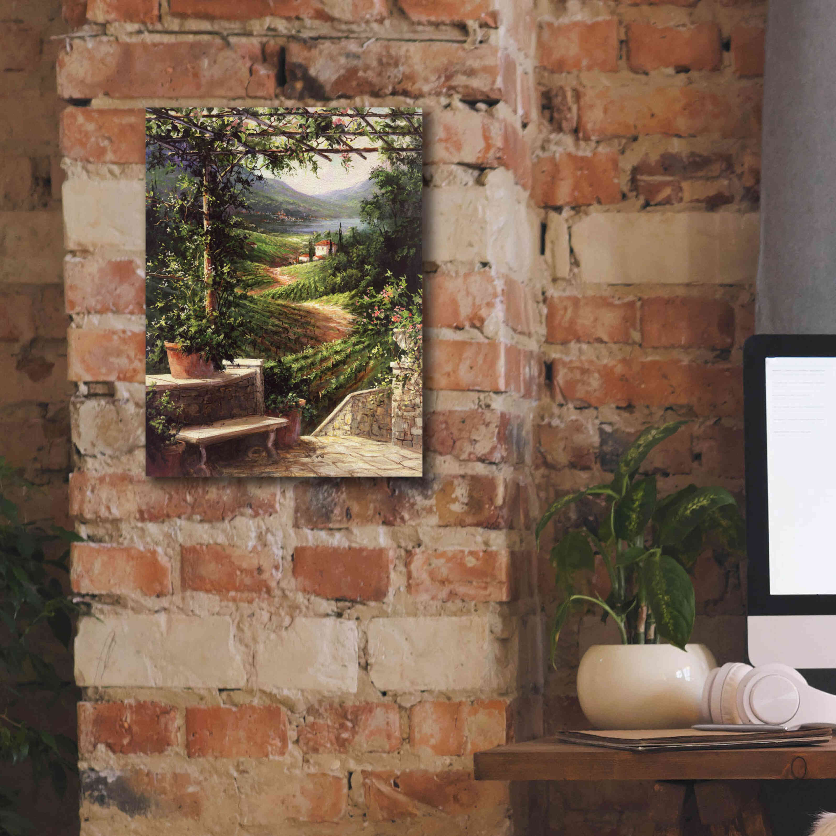 'Chianti Vineyard' by Art Fronckowiak, Giclee Canvas Wall Art,12x16