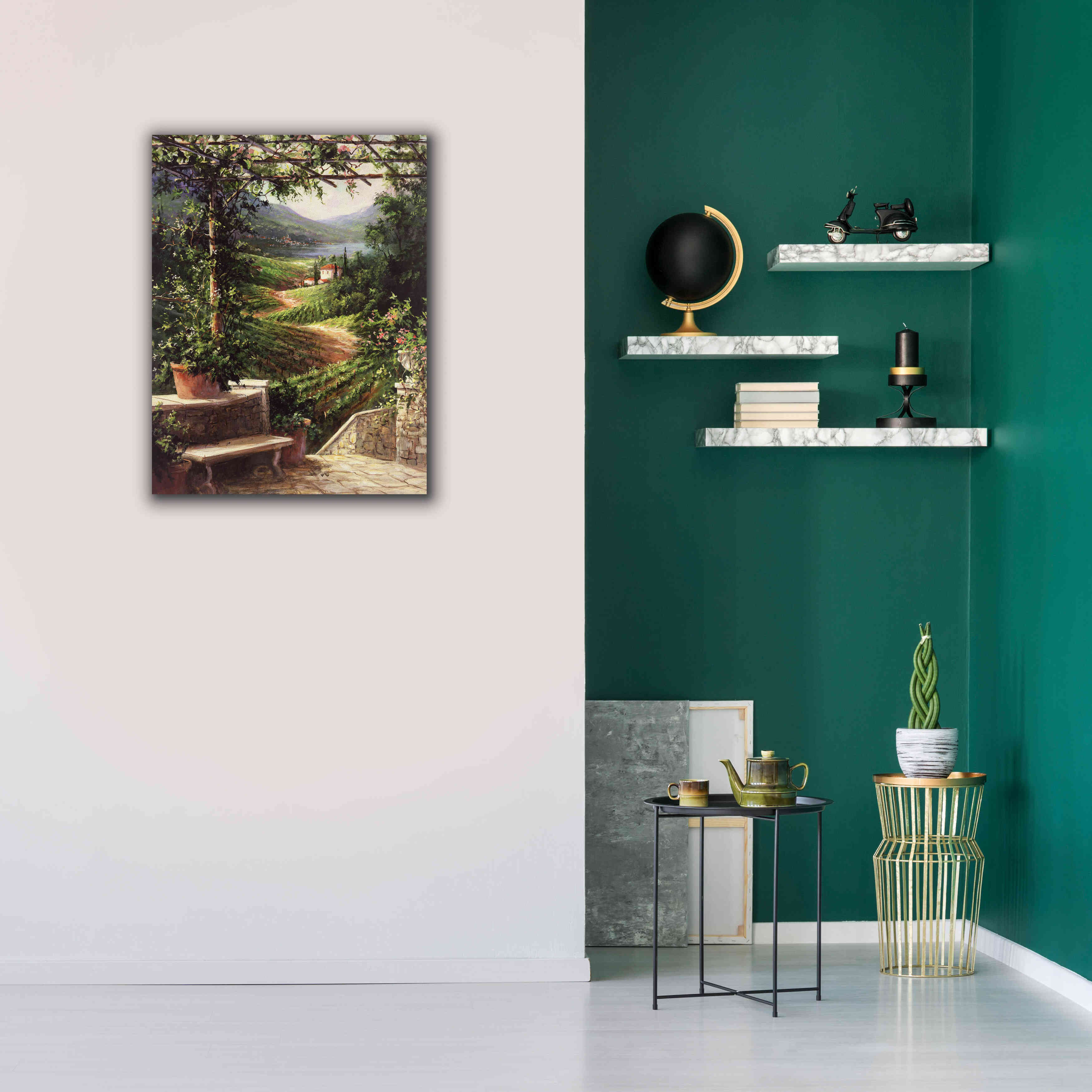 'Chianti Vineyard' by Art Fronckowiak, Giclee Canvas Wall Art,26x34