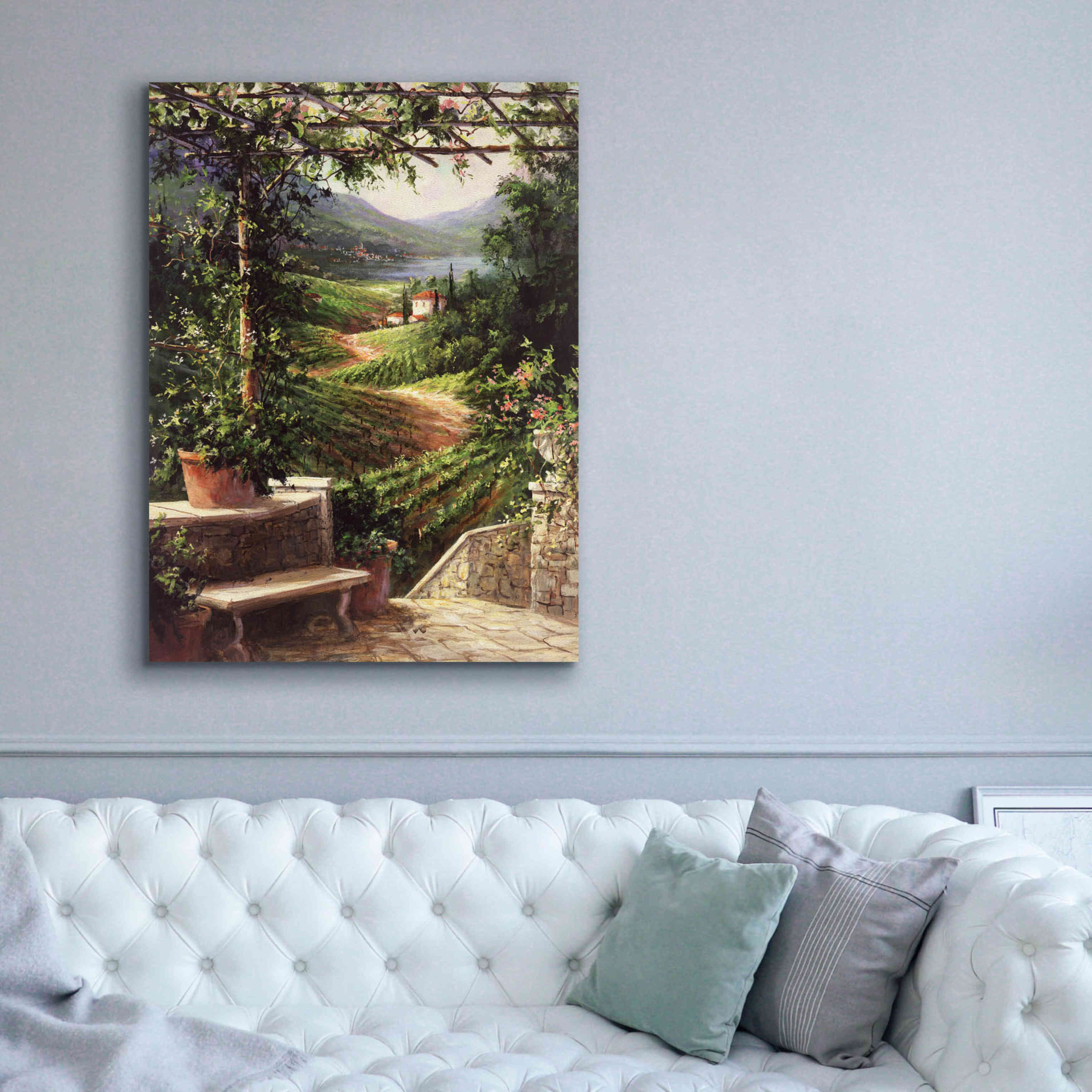 'Chianti Vineyard' by Art Fronckowiak, Giclee Canvas Wall Art,40x54