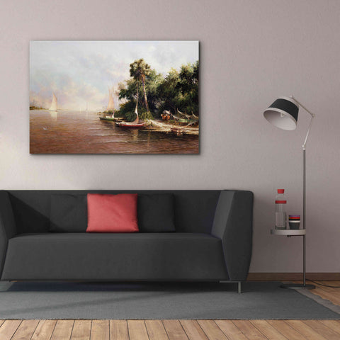 Image of 'Fisherman Landing' by Art Fronckowiak, Giclee Canvas Wall Art,60x40