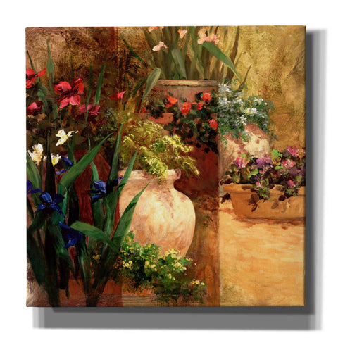 Image of 'Flower Pots Right' by Art Fronckowiak, Giclee Canvas Wall Art