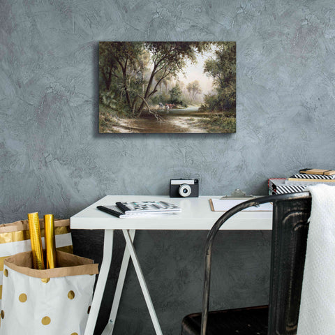 Image of 'Forked Creek' by Art Fronckowiak, Giclee Canvas Wall Art,18x12