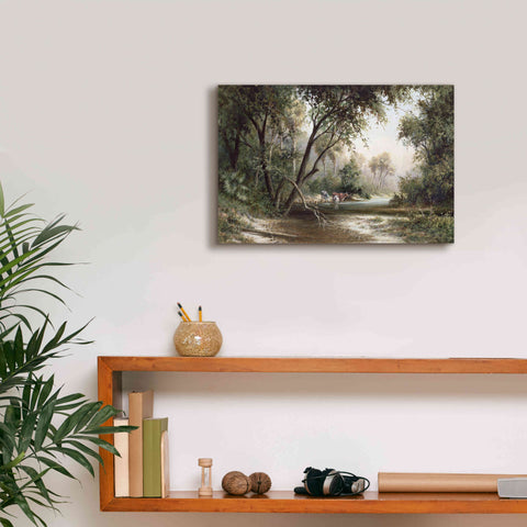 Image of 'Forked Creek' by Art Fronckowiak, Giclee Canvas Wall Art,18x12