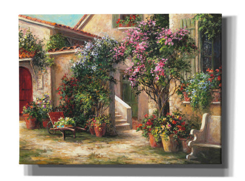 Image of 'Garden Courtyard' by Art Fronckowiak, Giclee Canvas Wall Art