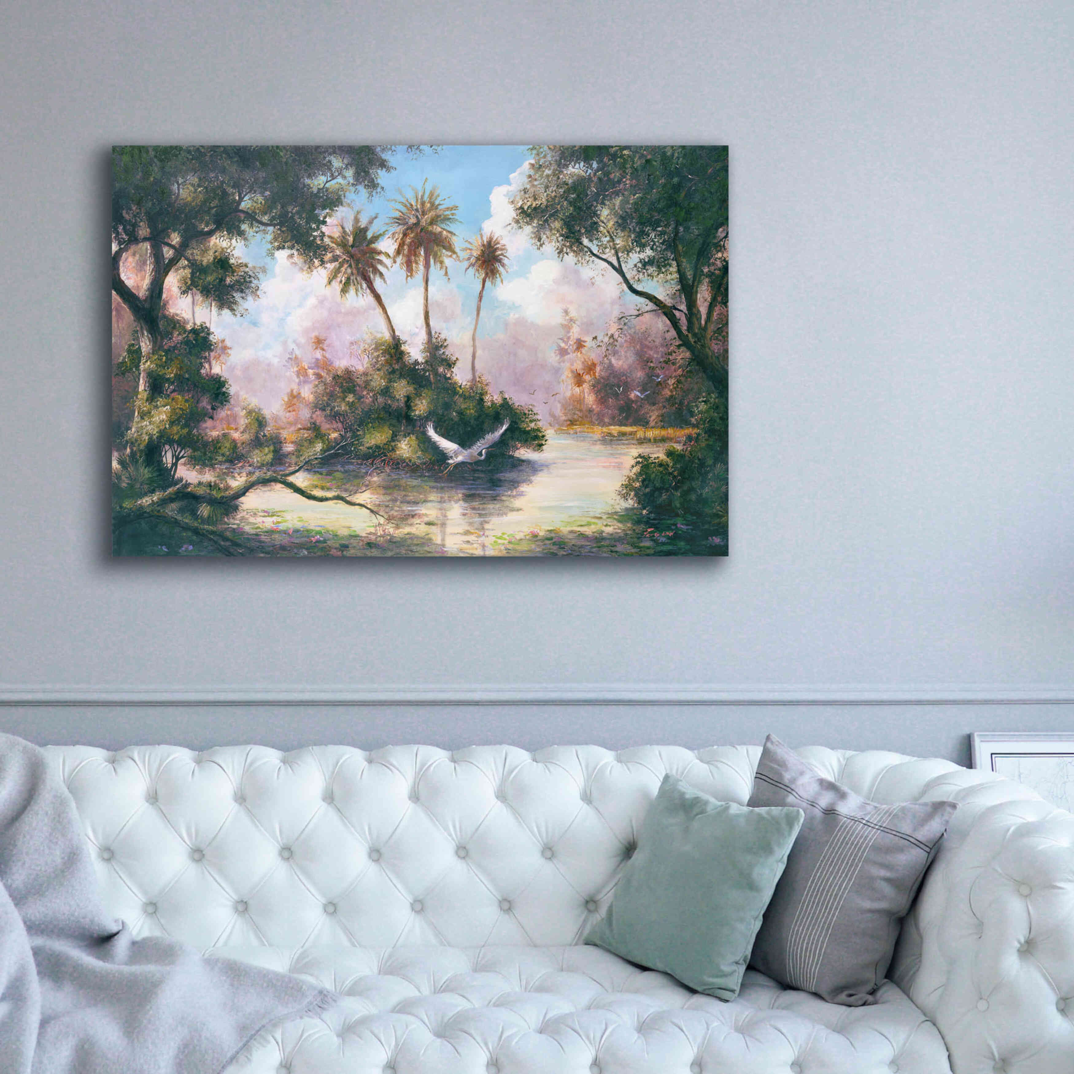 'Glades Hammock' by Art Fronckowiak, Giclee Canvas Wall Art,60x40