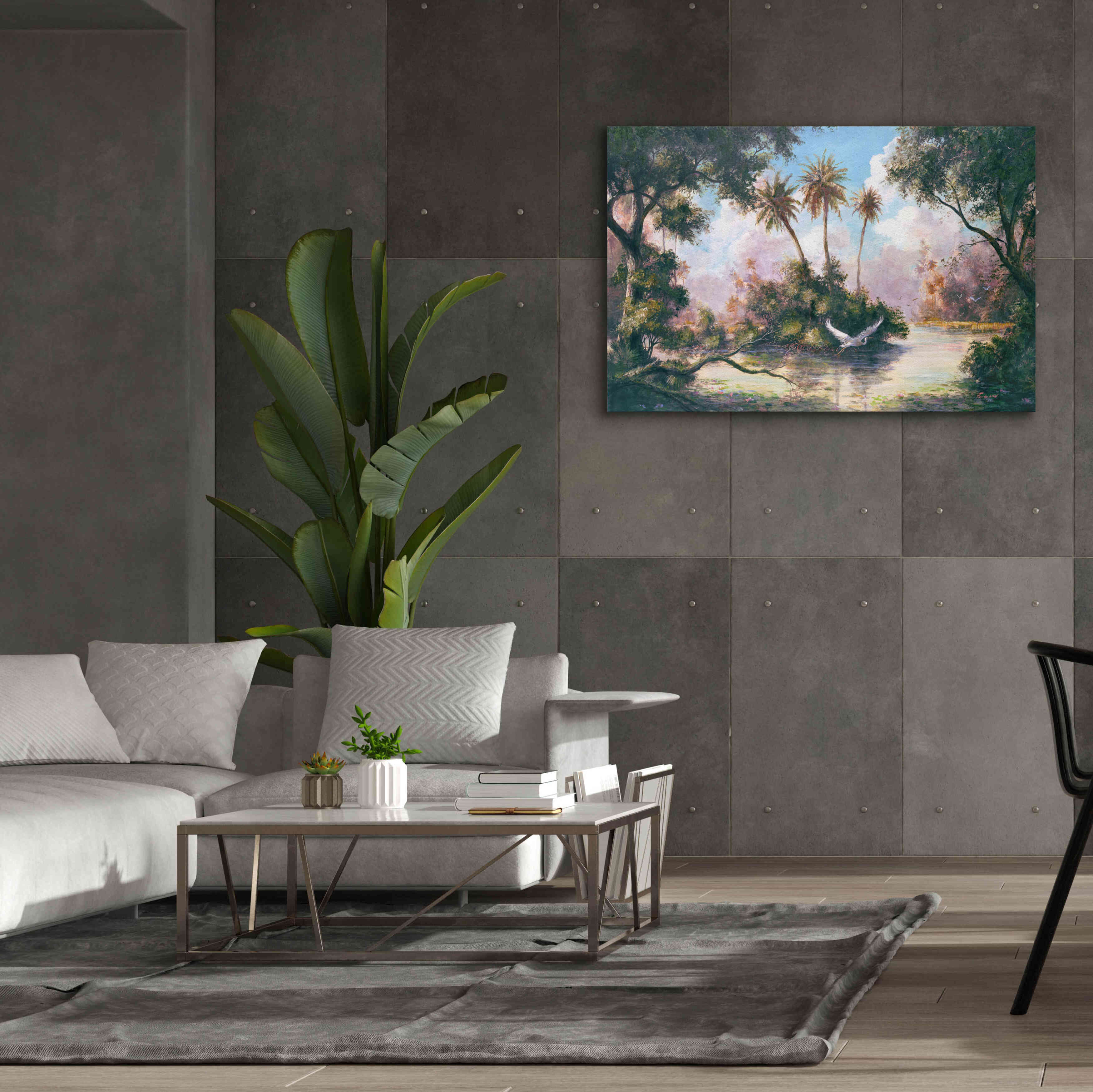 'Glades Hammock' by Art Fronckowiak, Giclee Canvas Wall Art,60x40