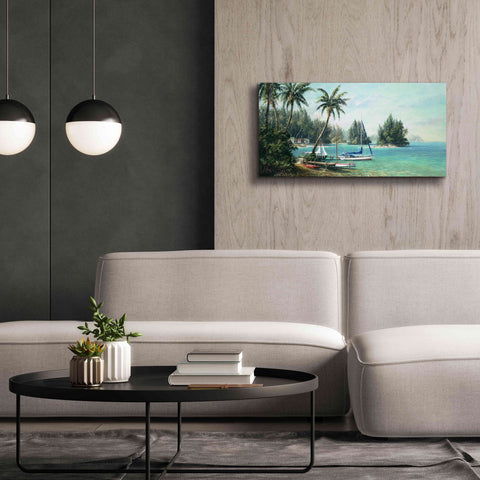 Image of 'Island Cove' by Art Fronckowiak, Giclee Canvas Wall Art,40x20