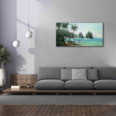 Image of 'Island Cove' by Art Fronckowiak, Giclee Canvas Wall Art,60x30