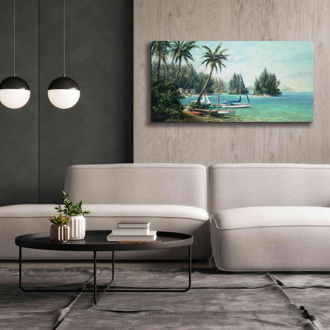 Image of 'Island Cove' by Art Fronckowiak, Giclee Canvas Wall Art,60x30