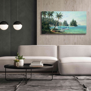 'Island Cove' by Art Fronckowiak, Giclee Canvas Wall Art,60x30