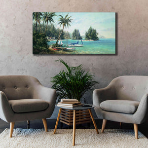 'Island Cove' by Art Fronckowiak, Giclee Canvas Wall Art,60x30