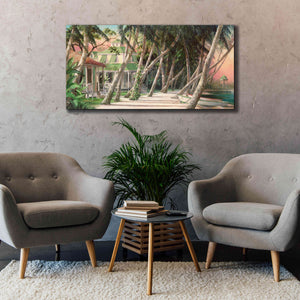 'Island House' by Art Fronckowiak, Giclee Canvas Wall Art,60x30