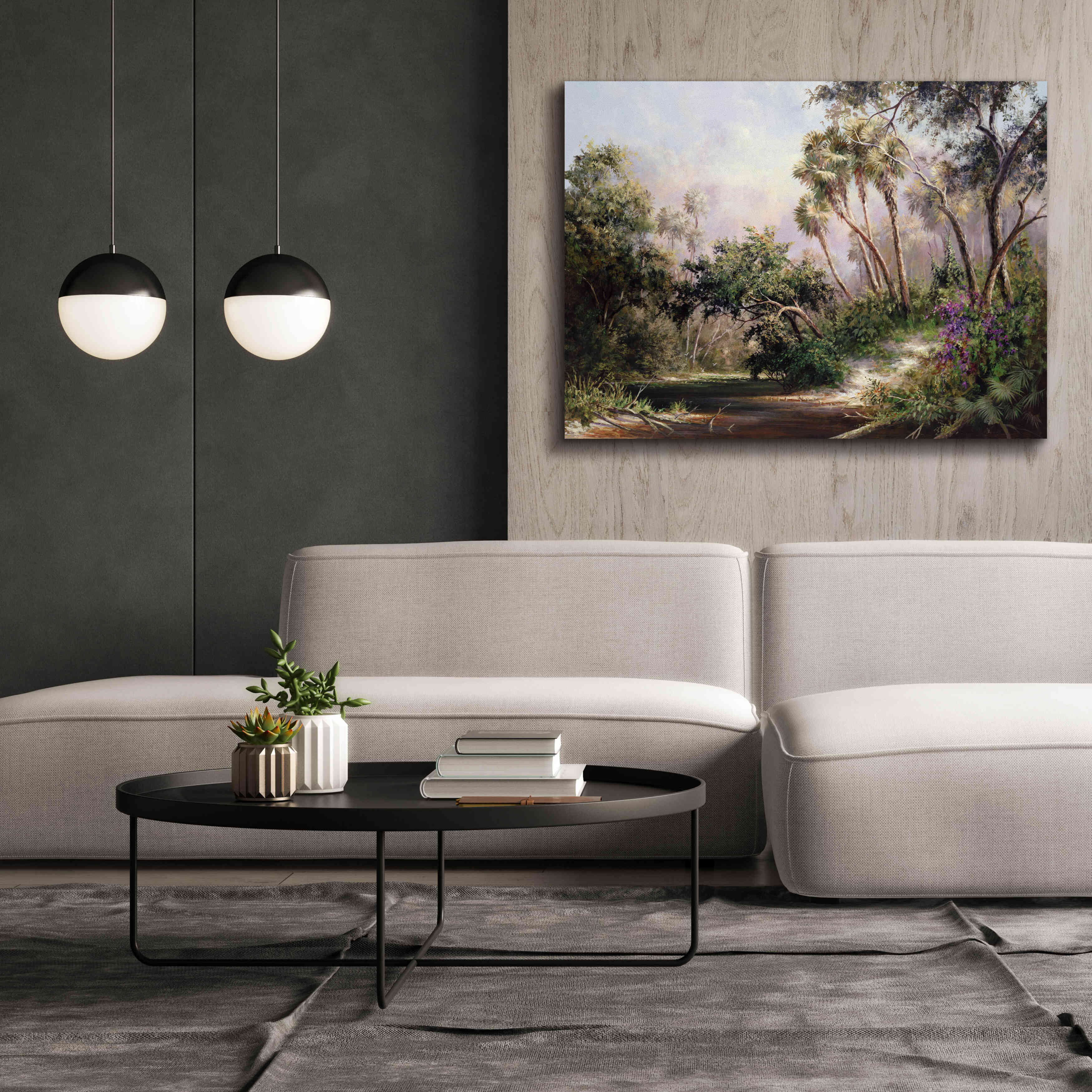 'Myakka River Scene' by Art Fronckowiak, Giclee Canvas Wall Art,54x40