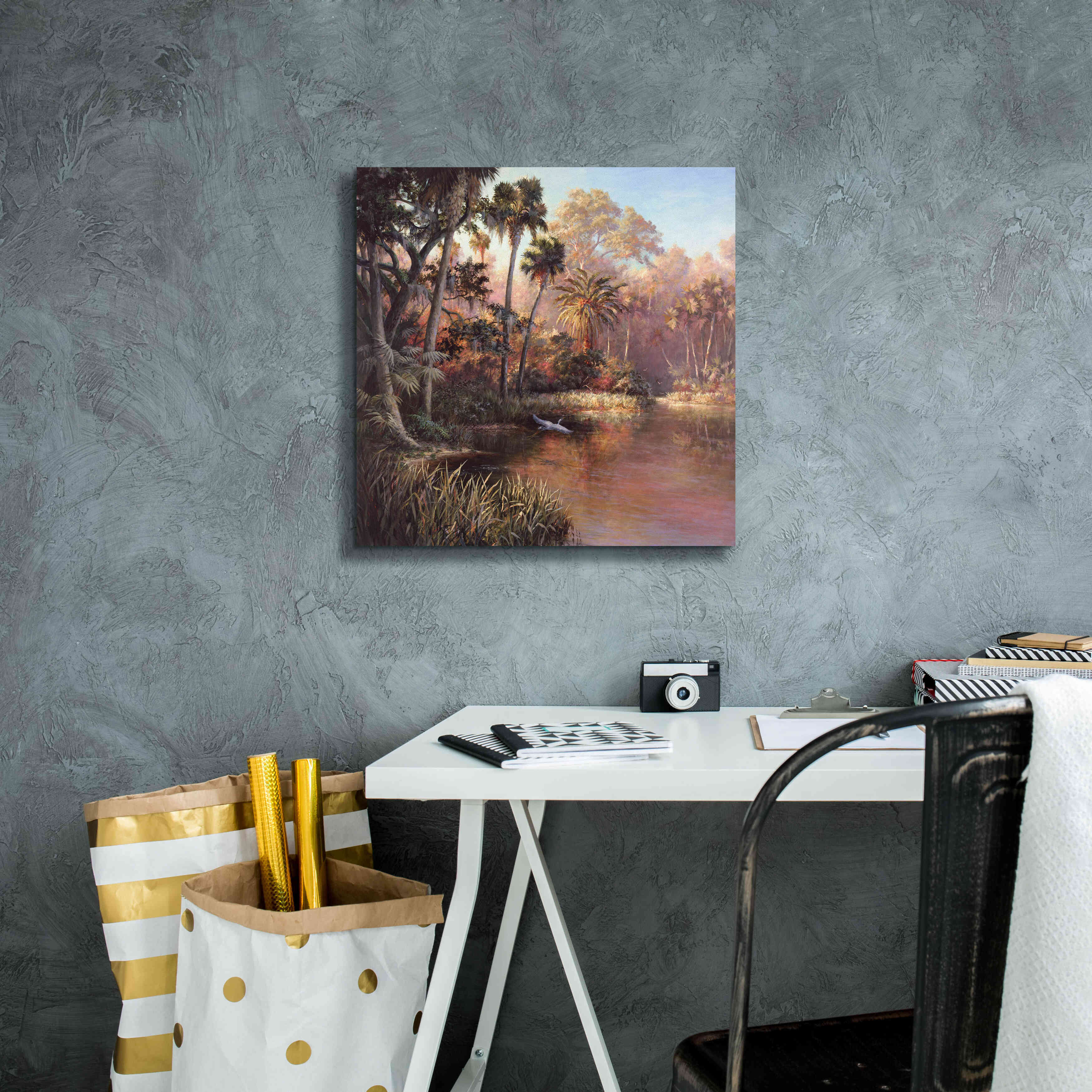 'Myakka Sunset' by Art Fronckowiak, Giclee Canvas Wall Art,18x18