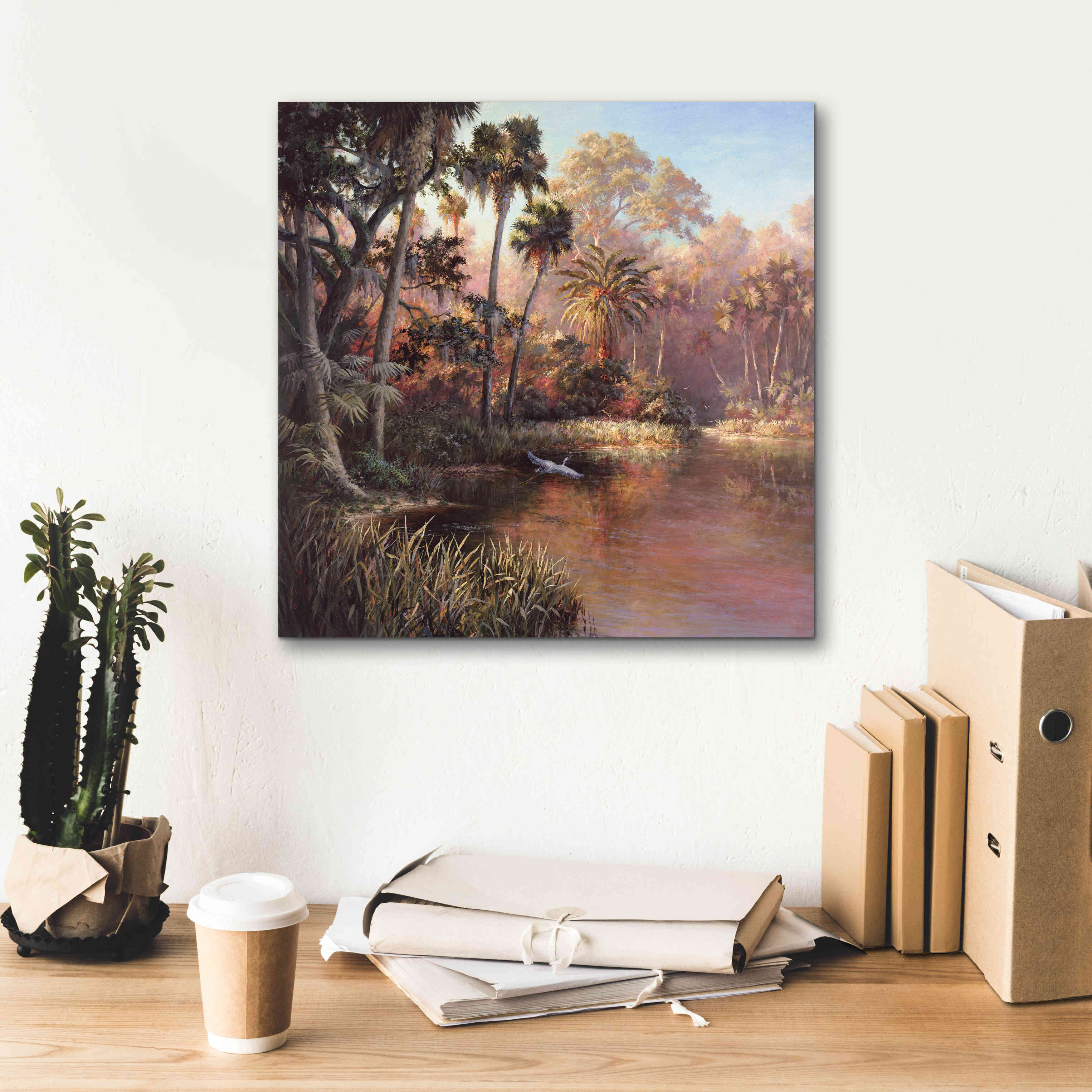 'Myakka Sunset' by Art Fronckowiak, Giclee Canvas Wall Art,18x18