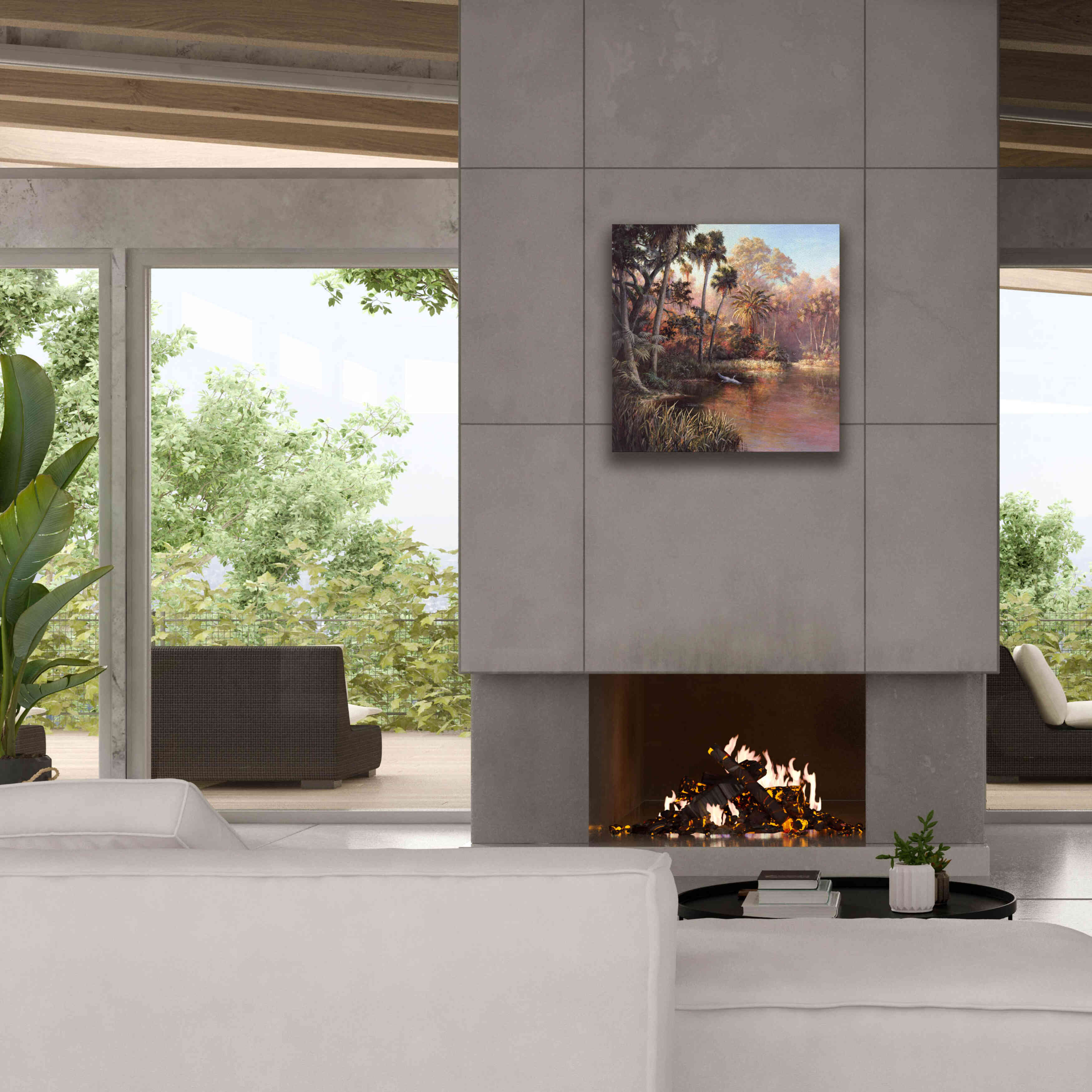 'Myakka Sunset' by Art Fronckowiak, Giclee Canvas Wall Art,26x26