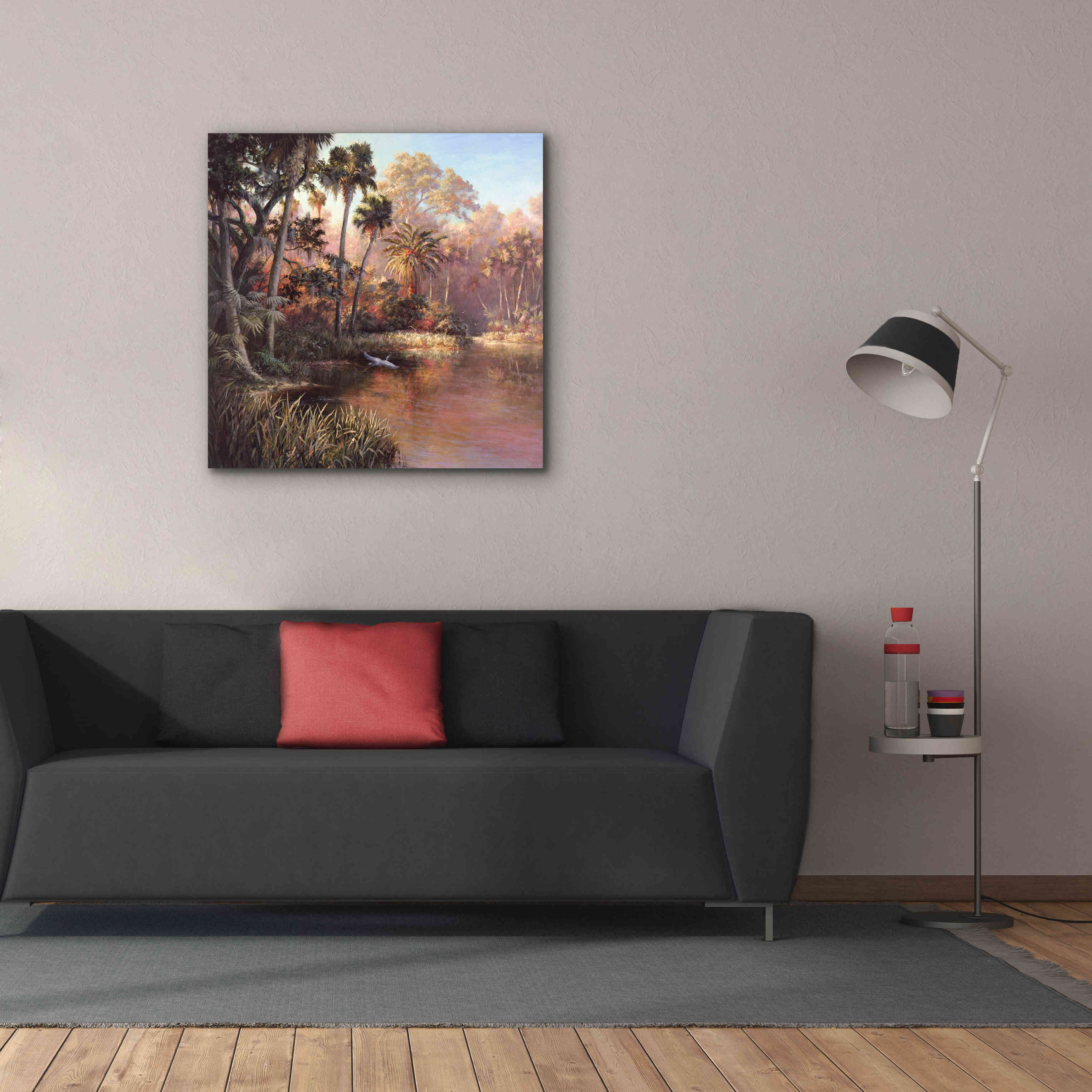 'Myakka Sunset' by Art Fronckowiak, Giclee Canvas Wall Art,37x37