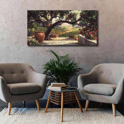 Image of 'Napa Patio' by Art Fronckowiak, Giclee Canvas Wall Art,60x30