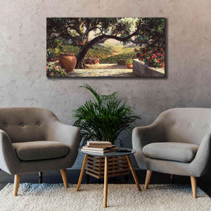 'Napa Patio' by Art Fronckowiak, Giclee Canvas Wall Art,60x30