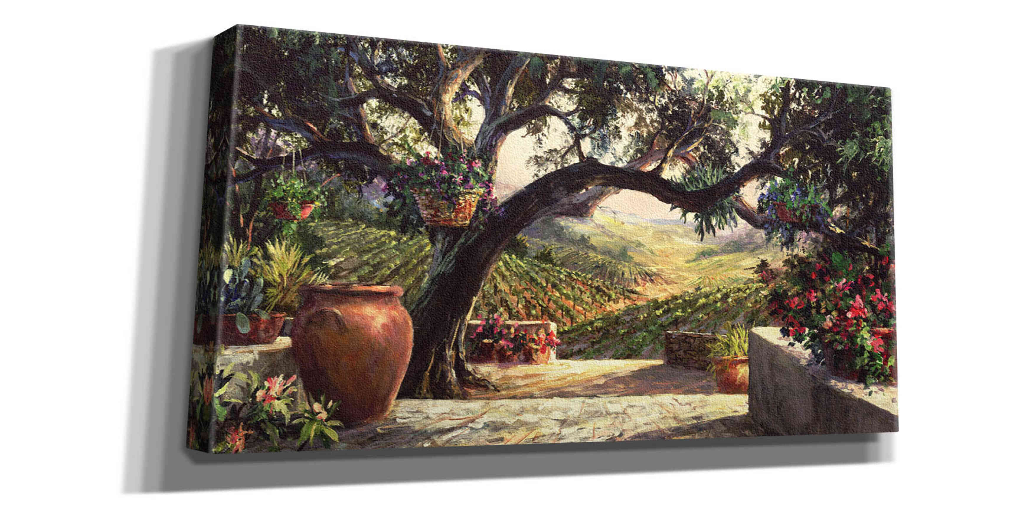 'Napa Patio' by Art Fronckowiak, Giclee Canvas Wall Art