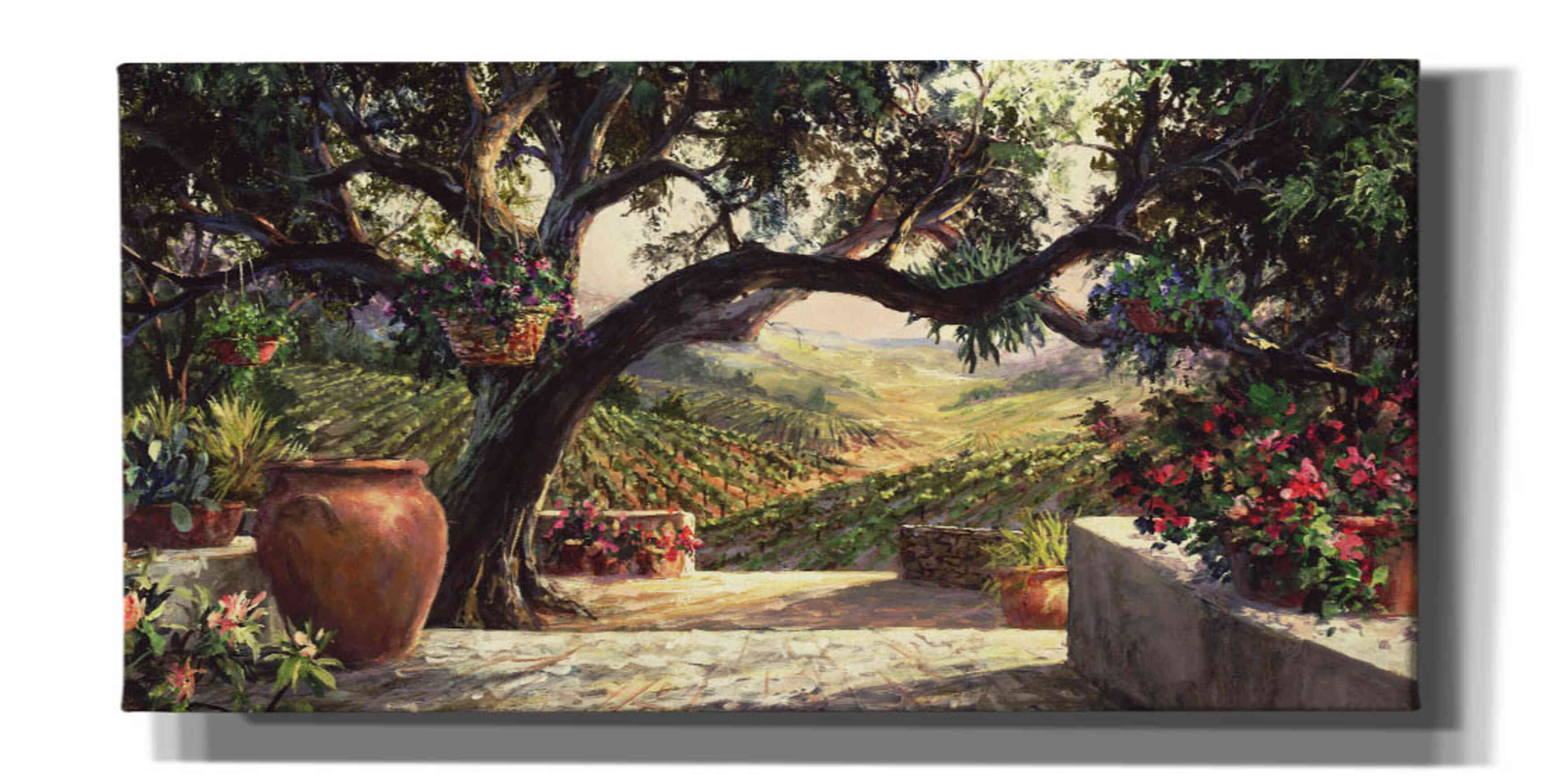 'Napa Patio' by Art Fronckowiak, Giclee Canvas Wall Art