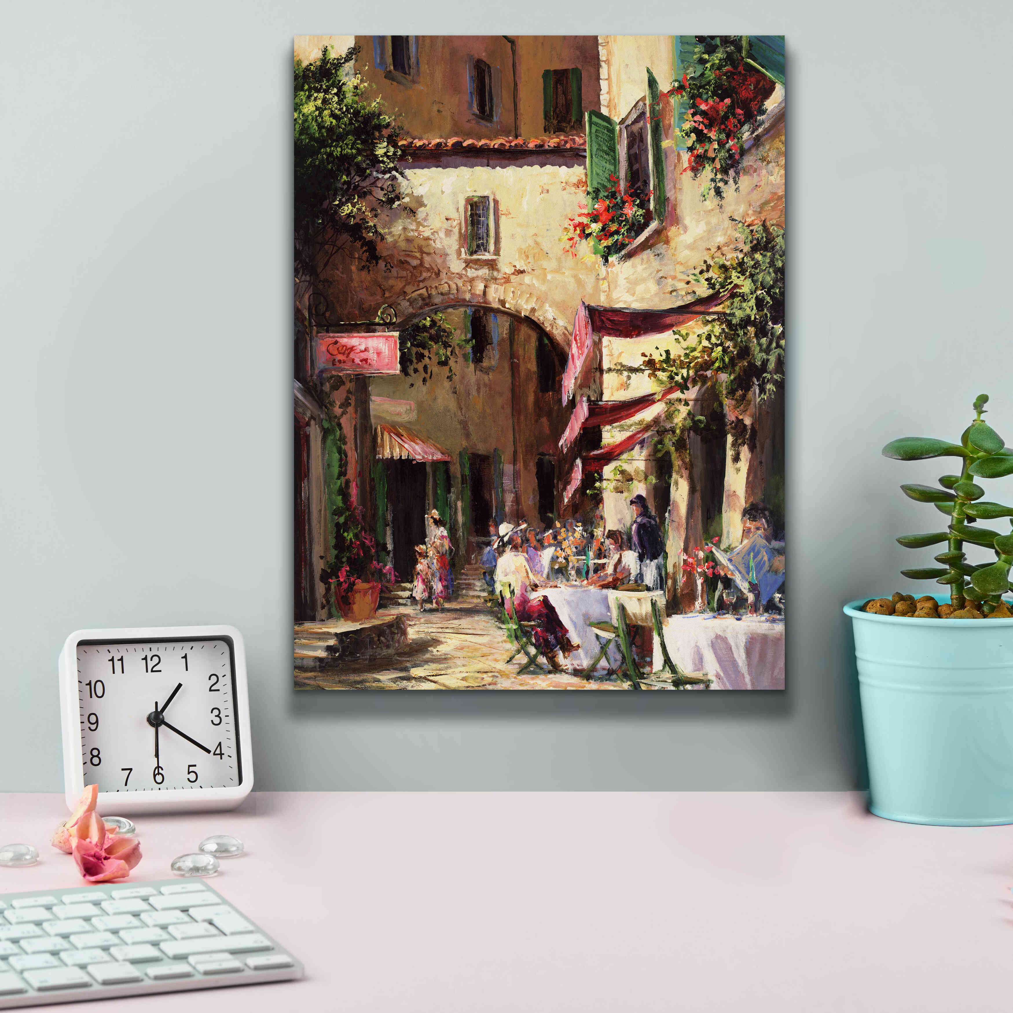 'Piazza' by Art Fronckowiak, Giclee Canvas Wall Art,12x16