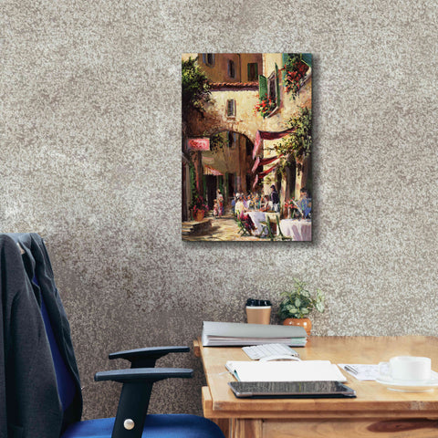 Image of 'Piazza' by Art Fronckowiak, Giclee Canvas Wall Art,18x26