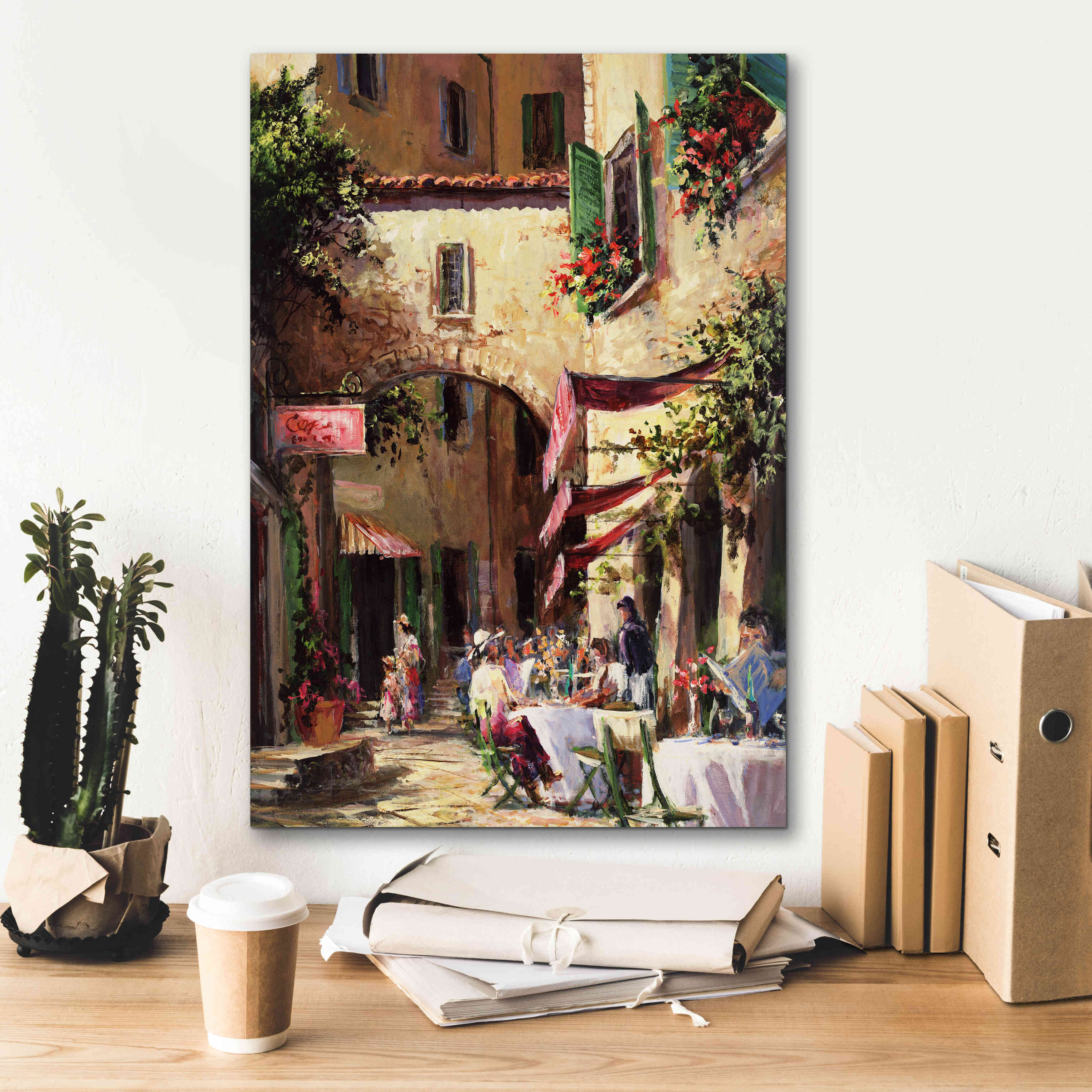 'Piazza' by Art Fronckowiak, Giclee Canvas Wall Art,18x26