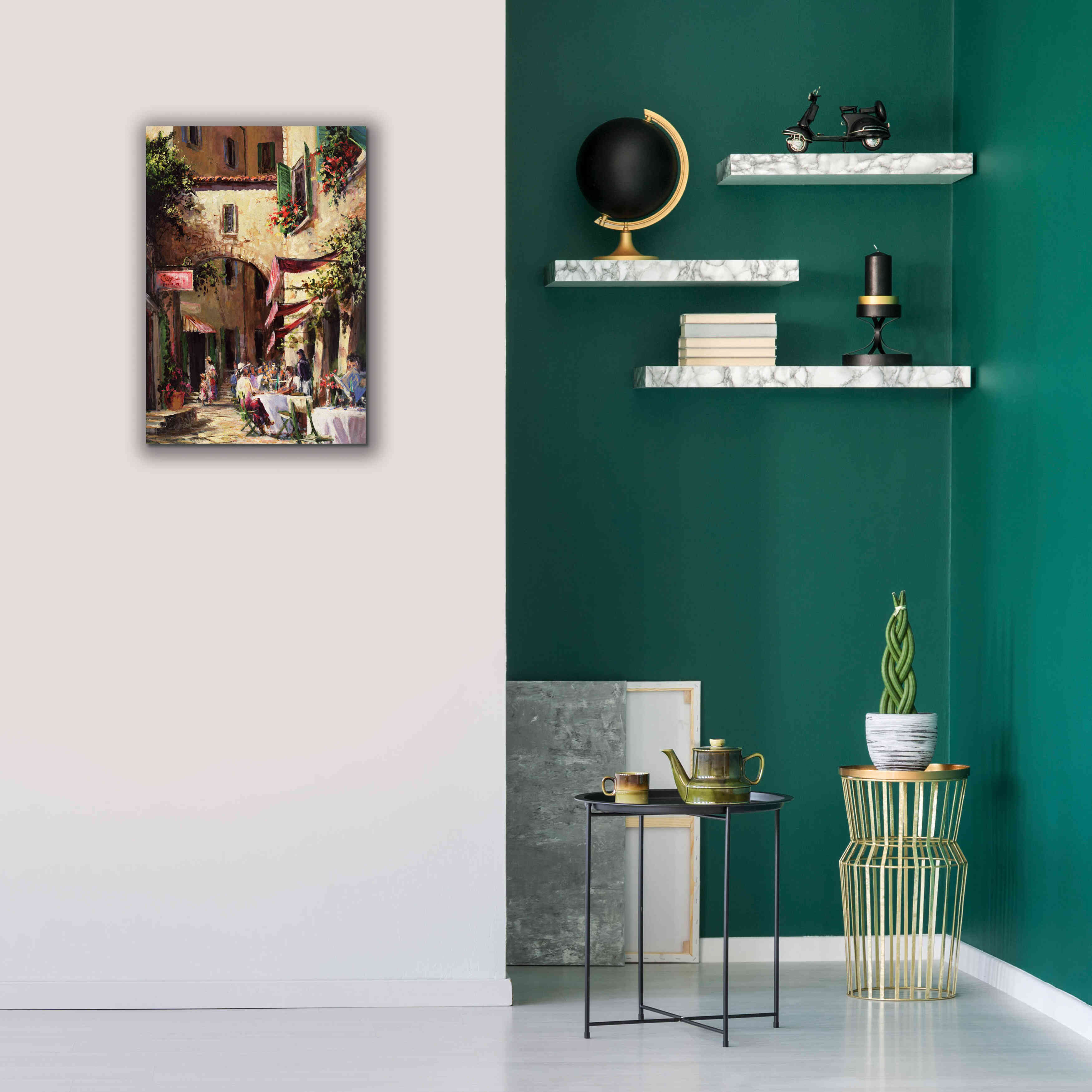 'Piazza' by Art Fronckowiak, Giclee Canvas Wall Art,18x26