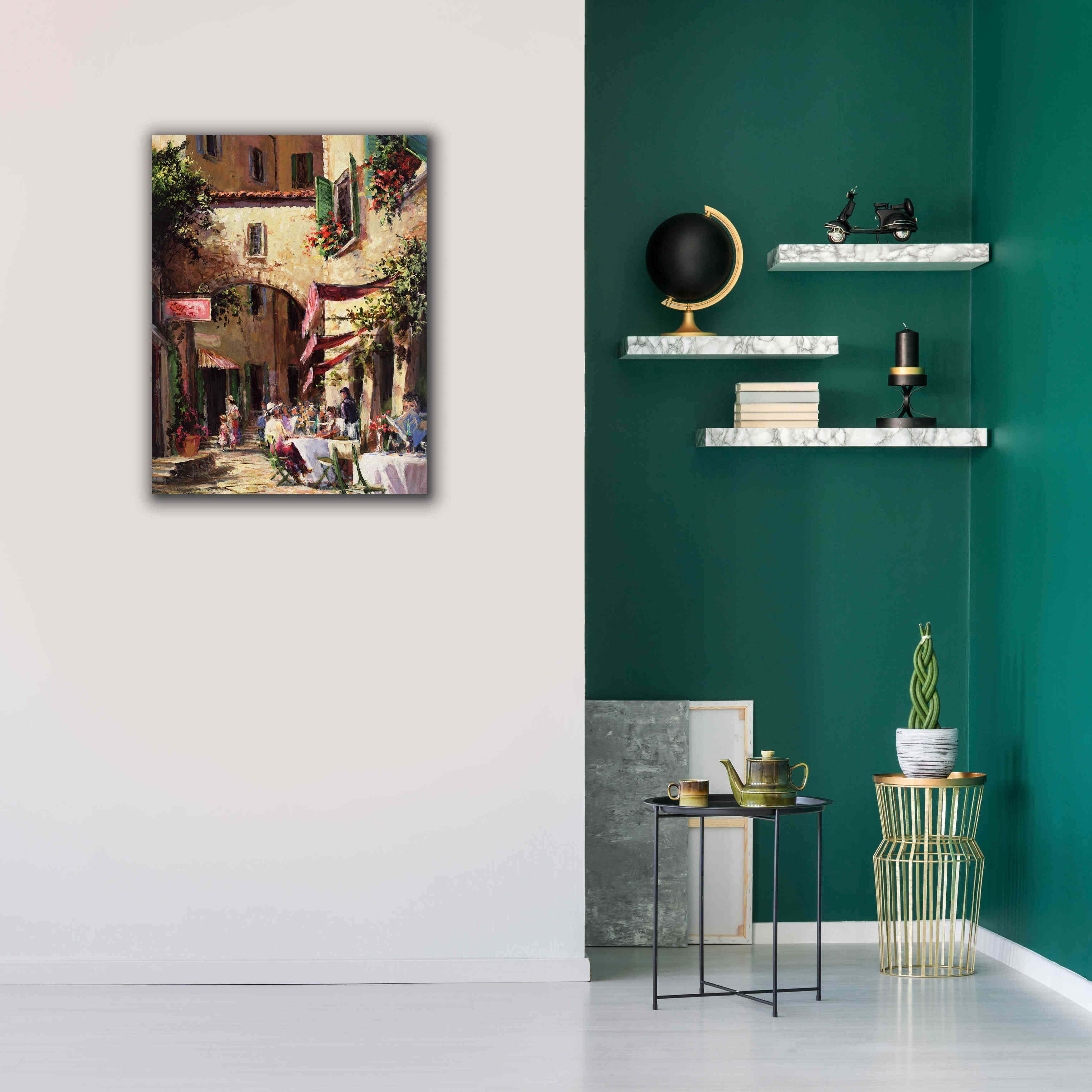 'Piazza' by Art Fronckowiak, Giclee Canvas Wall Art,26x34