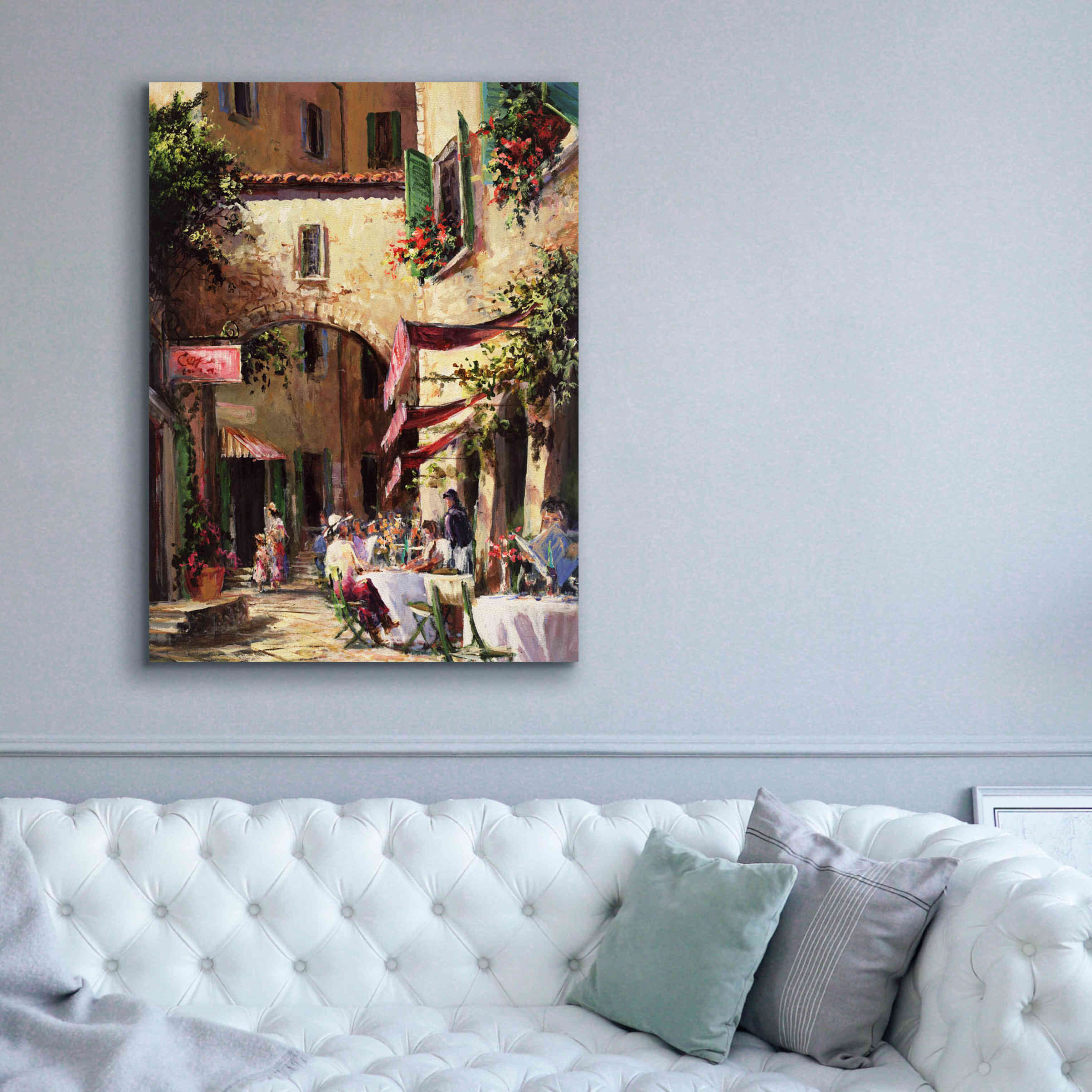 'Piazza' by Art Fronckowiak, Giclee Canvas Wall Art,40x54