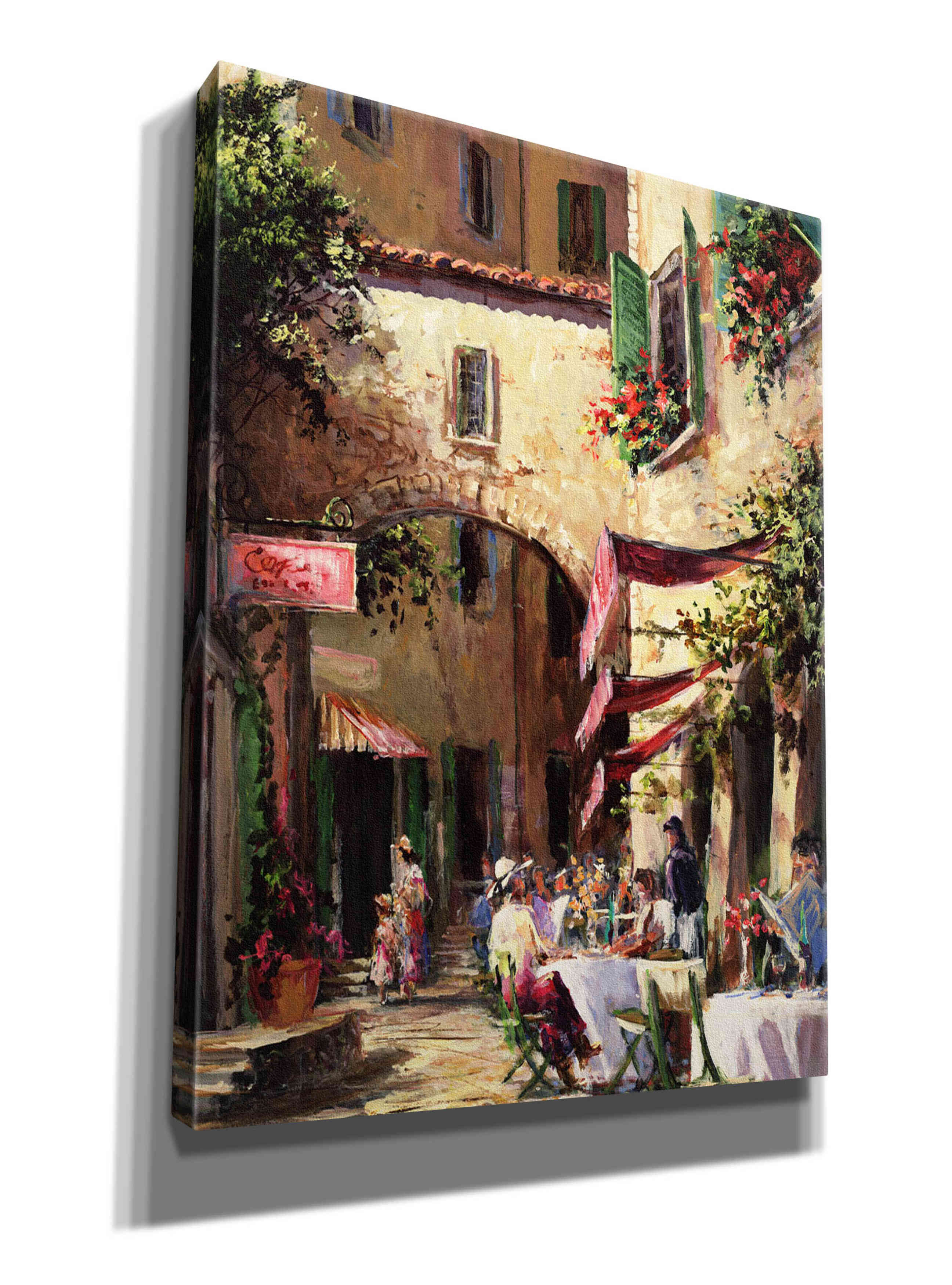 'Piazza' by Art Fronckowiak, Giclee Canvas Wall Art