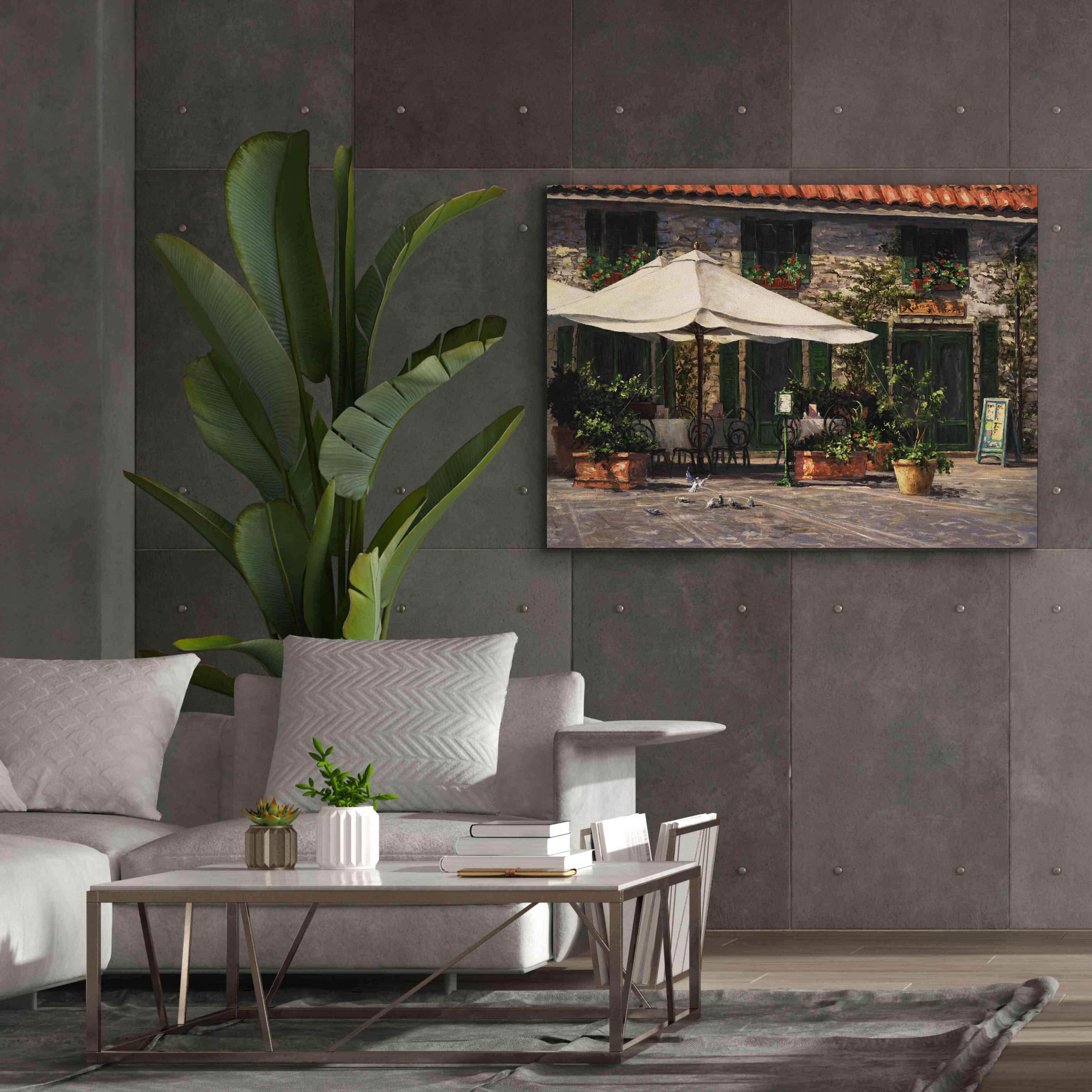 'Ristorante Il Pozzo' by Art Fronckowiak, Giclee Canvas Wall Art,54x40