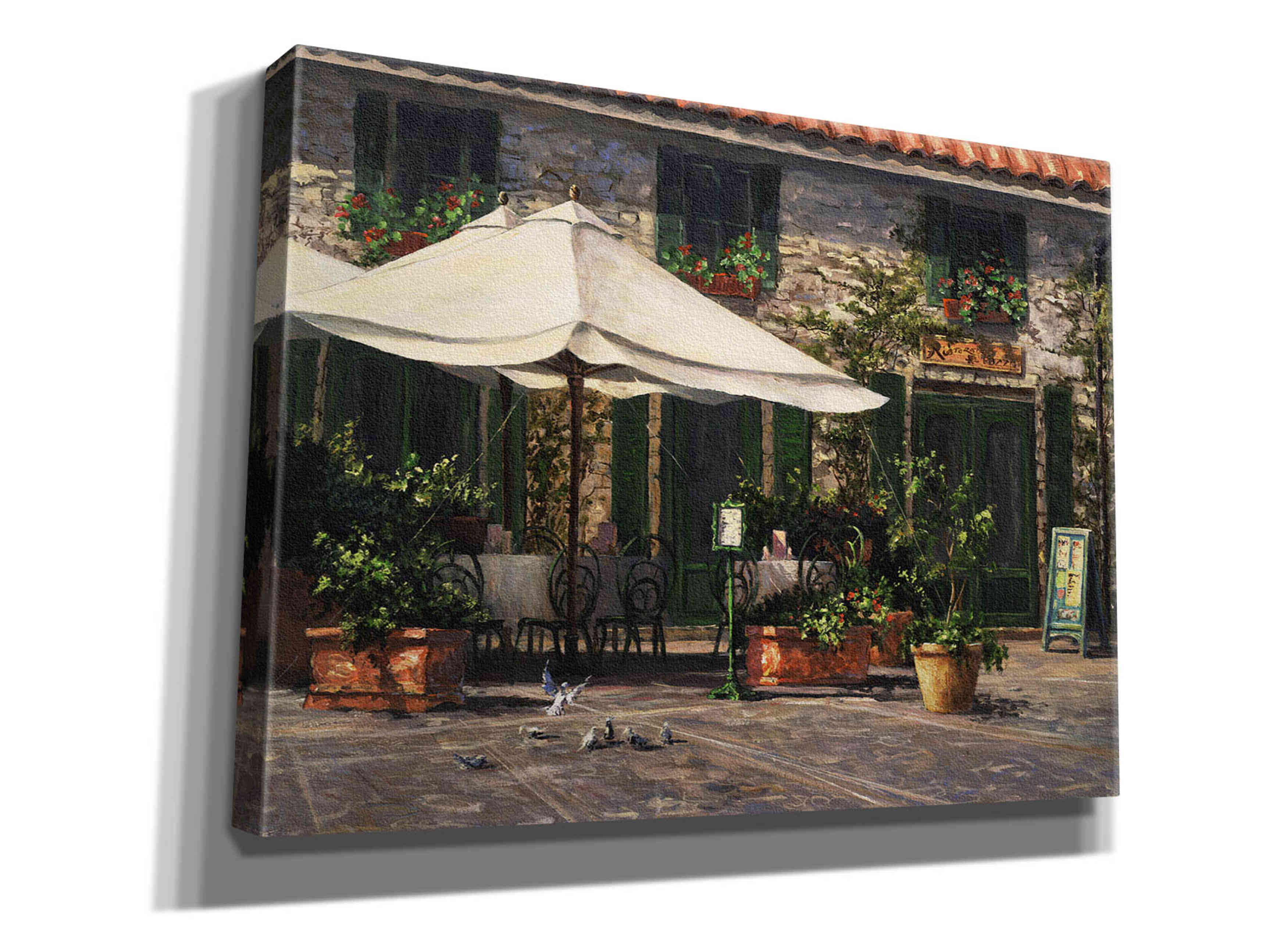 'Ristorante Il Pozzo' by Art Fronckowiak, Giclee Canvas Wall Art