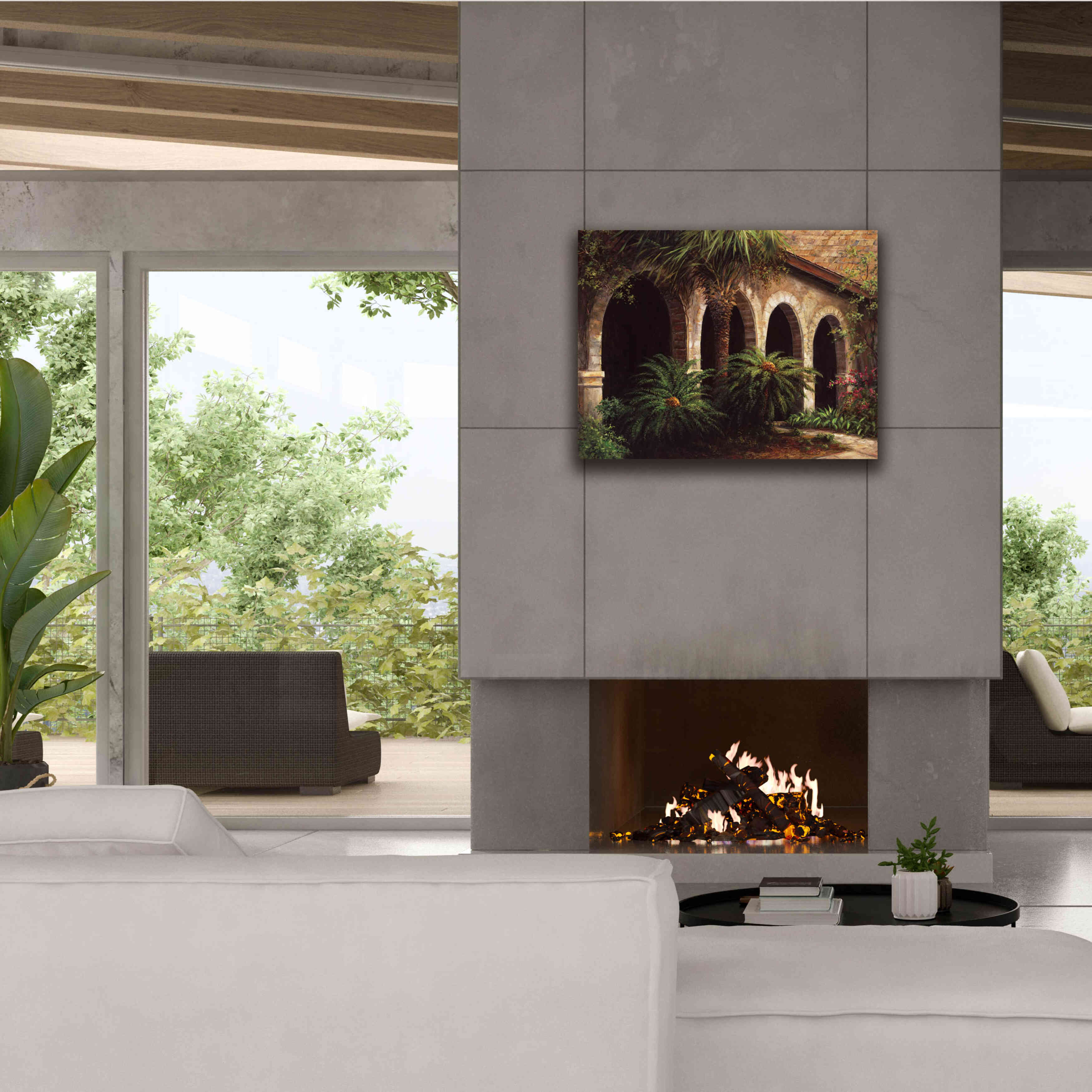 'Sago Arches' by Art Fronckowiak, Giclee Canvas Wall Art,34x26