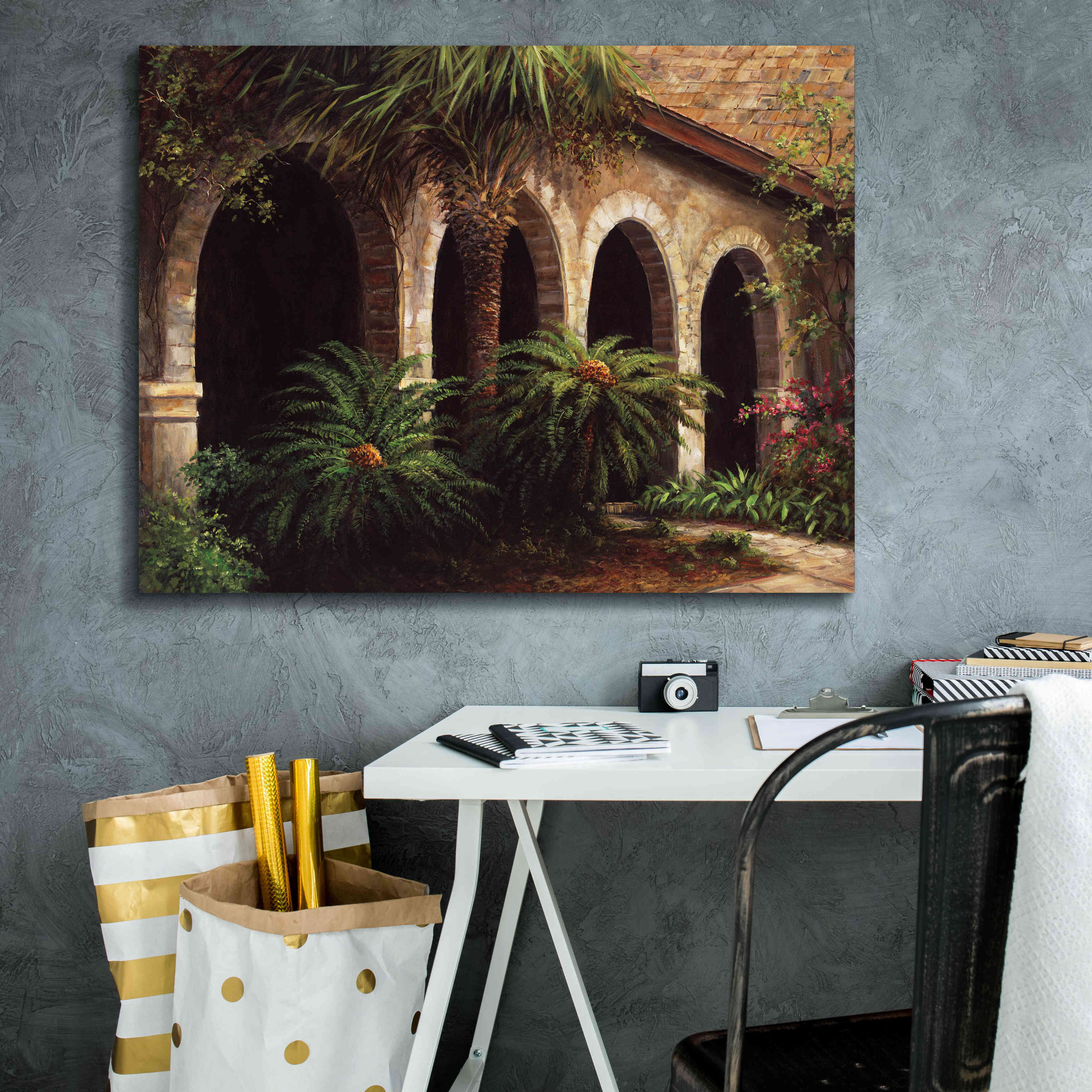 'Sago Arches' by Art Fronckowiak, Giclee Canvas Wall Art,34x26