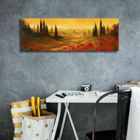 Image of 'Toscano Panel II' by Art Fronckowiak, Giclee Canvas Wall Art,36x12