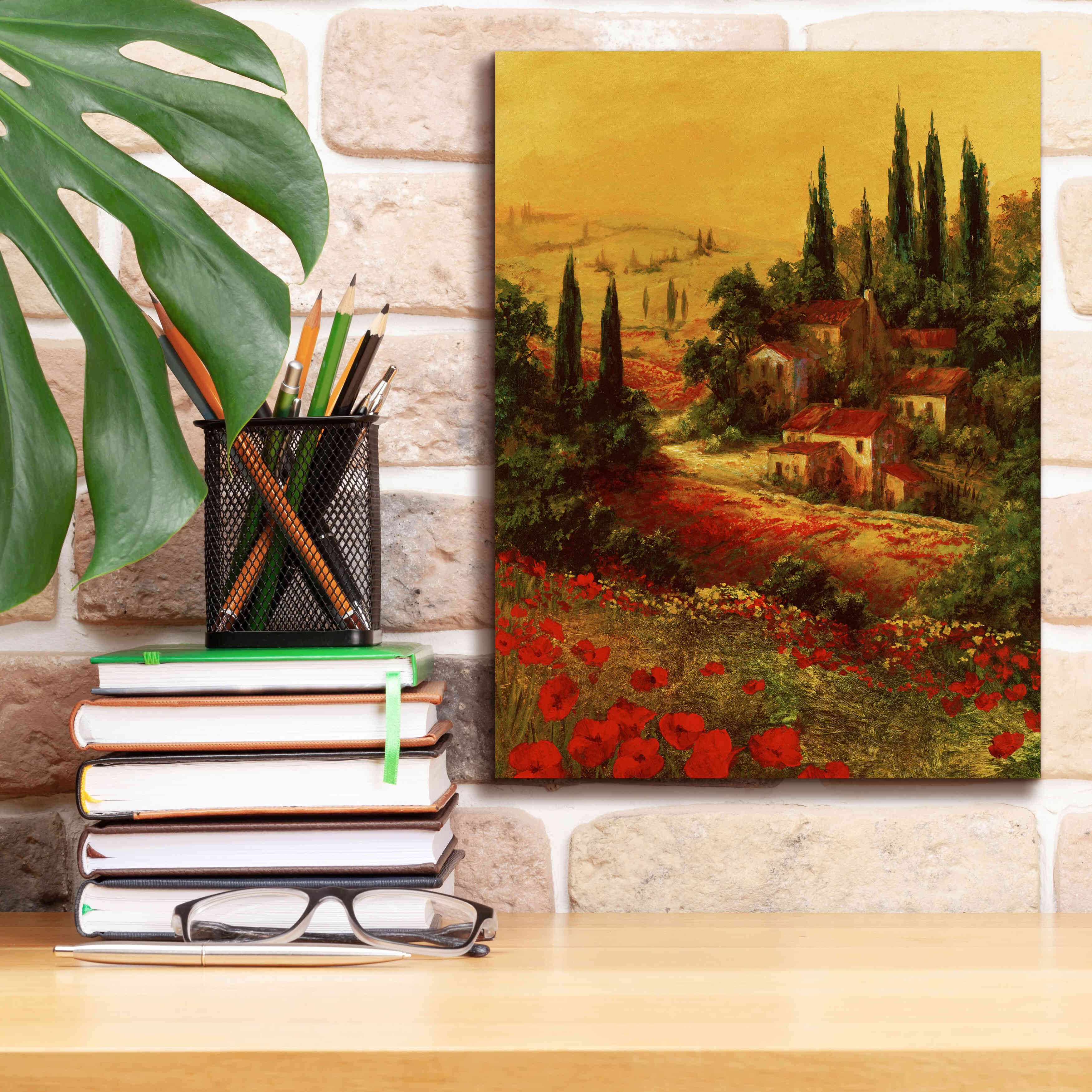 'Toscano Valley I' by Art Fronckowiak, Giclee Canvas Wall Art,12x16