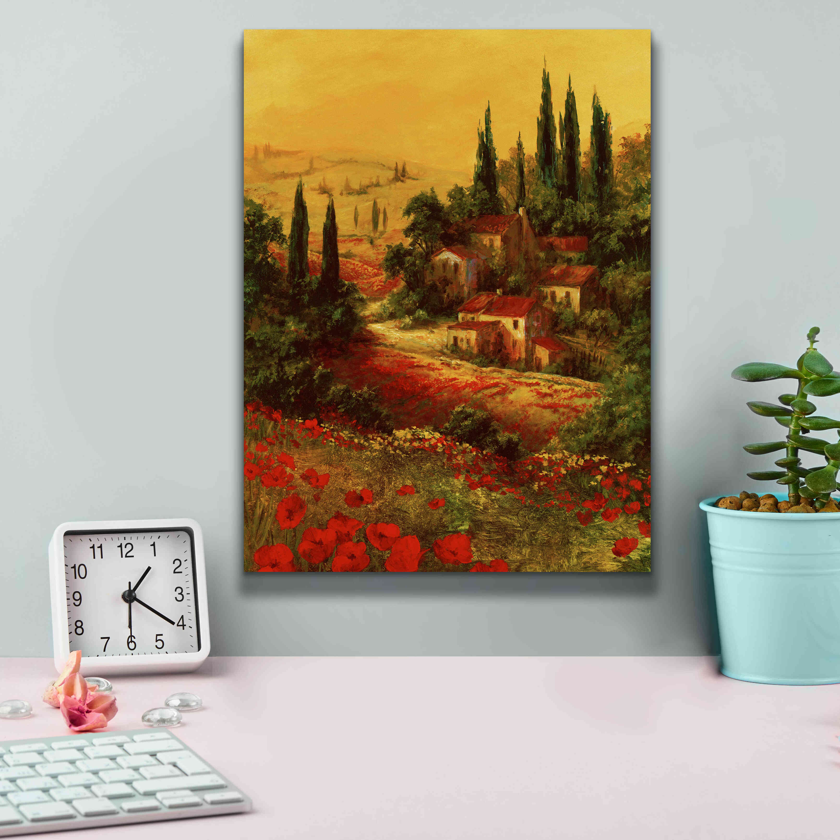 'Toscano Valley I' by Art Fronckowiak, Giclee Canvas Wall Art,12x16