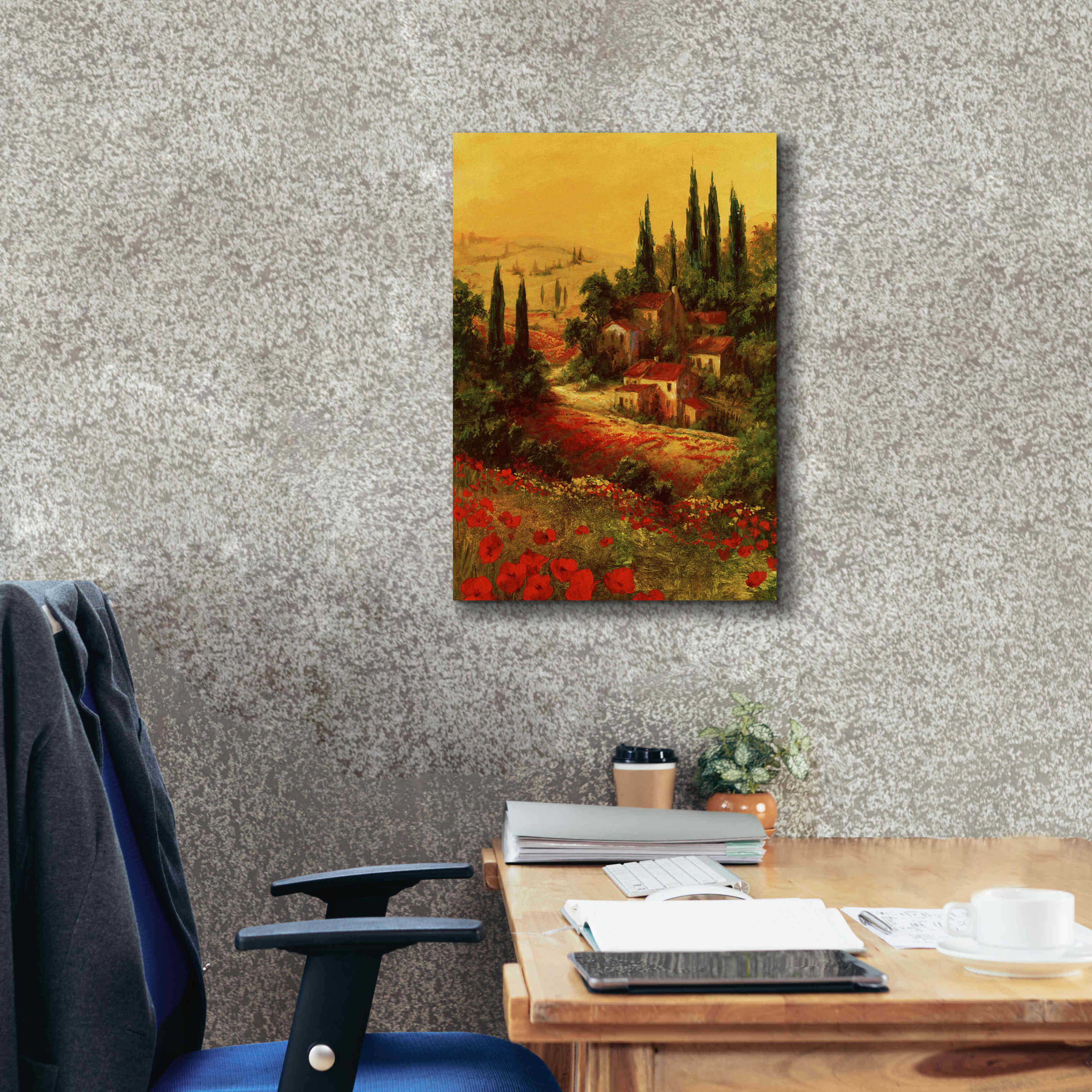 'Toscano Valley I' by Art Fronckowiak, Giclee Canvas Wall Art,18x26