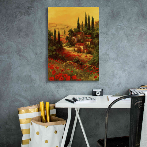 Image of 'Toscano Valley I' by Art Fronckowiak, Giclee Canvas Wall Art,18x26