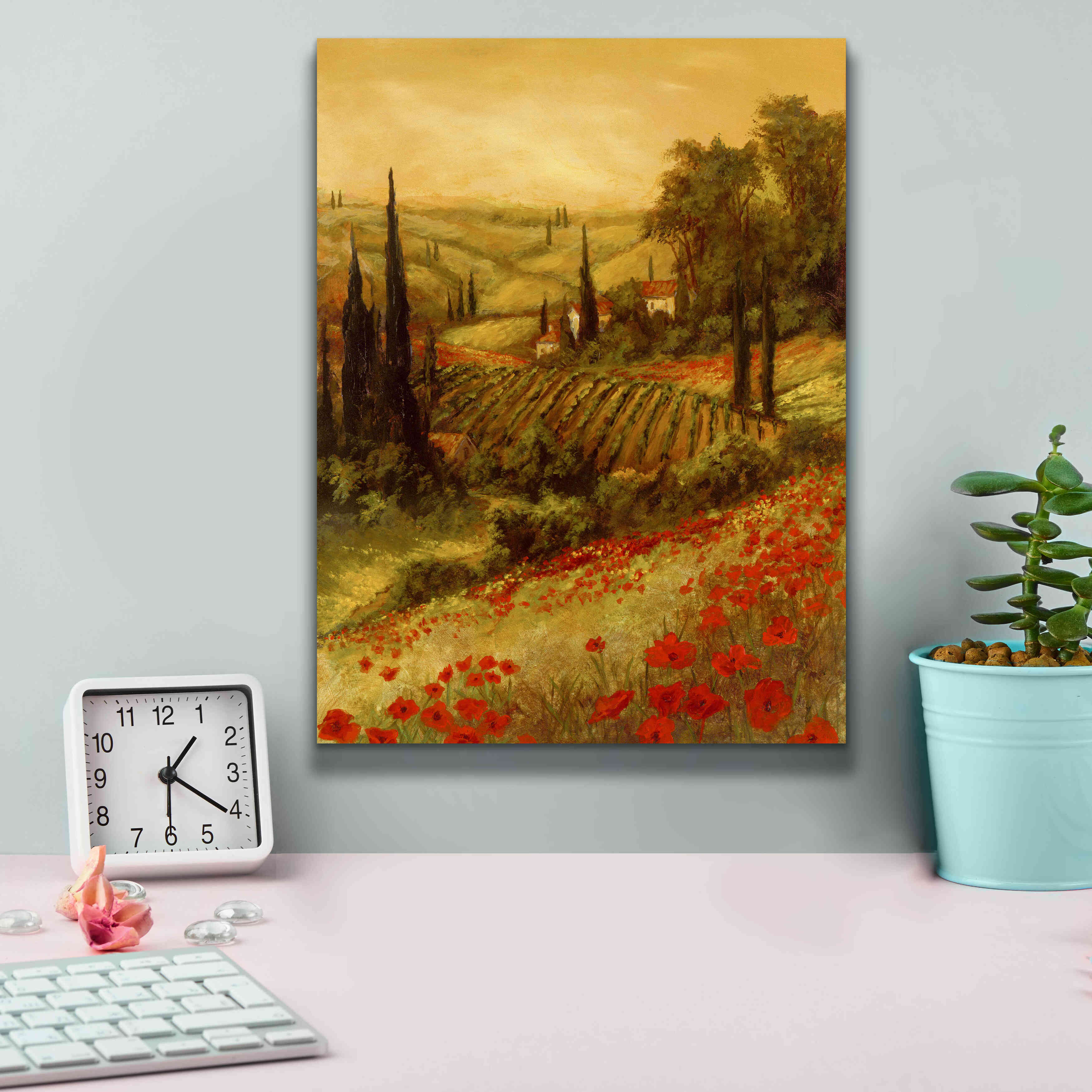 'Toscano Valley II' by Art Fronckowiak, Giclee Canvas Wall Art,12x16